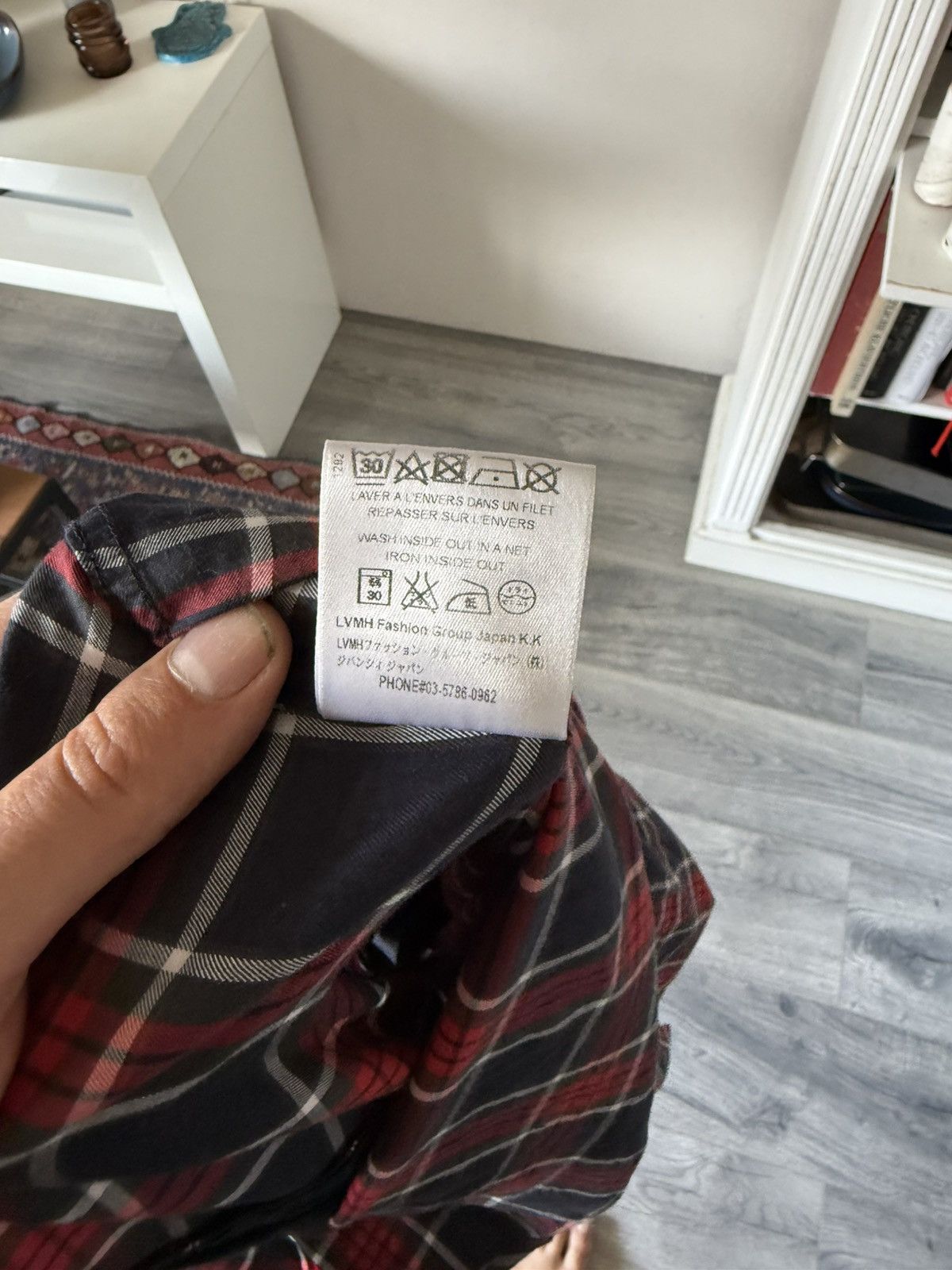 Givenchy Tartan Shirt with Paneled Contrast Inserts Size US M / EU 48-50 / 2 - 9 Thumbnail