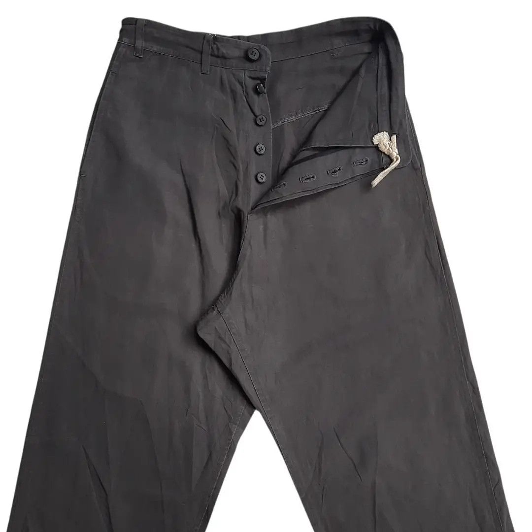 Jan Jan Van Essche O Project by Jan-Jan Van Essche Linen Drop Crotch Pants Size US 28 / EU 44 - 3 Thumbnail