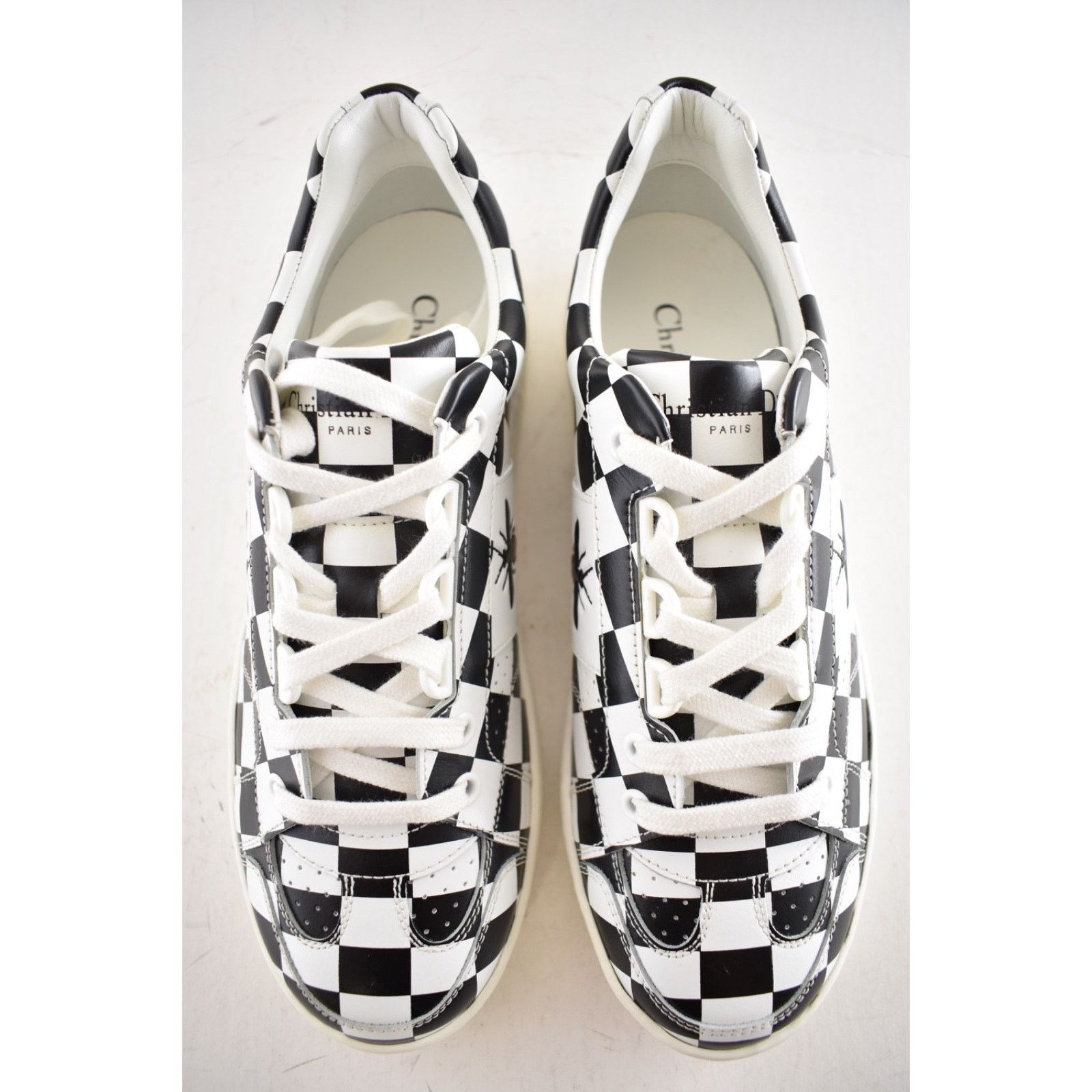 Dior Dior Check Checkered Lace Up Flat Low Top Trainer Sneaker 36 Size US 6 / IT 36 - 9 Thumbnail