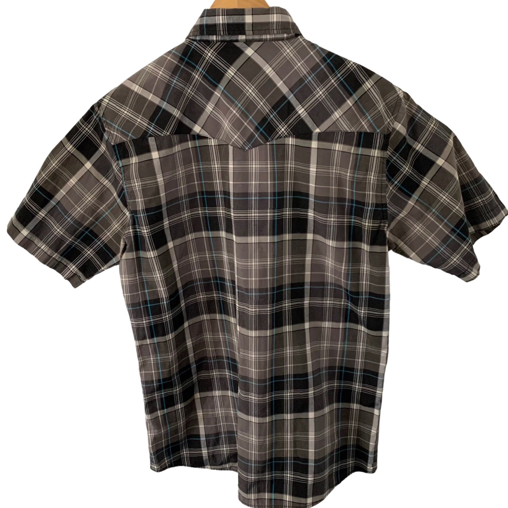 Dickies DICKIES Shirt Mens Medium Gray Plaid Cotton Blend Utility Pockets Button-Up Short Sleeve Workwear Casual Size US M / EU 48-50 / 2 - 5 Thumbnail