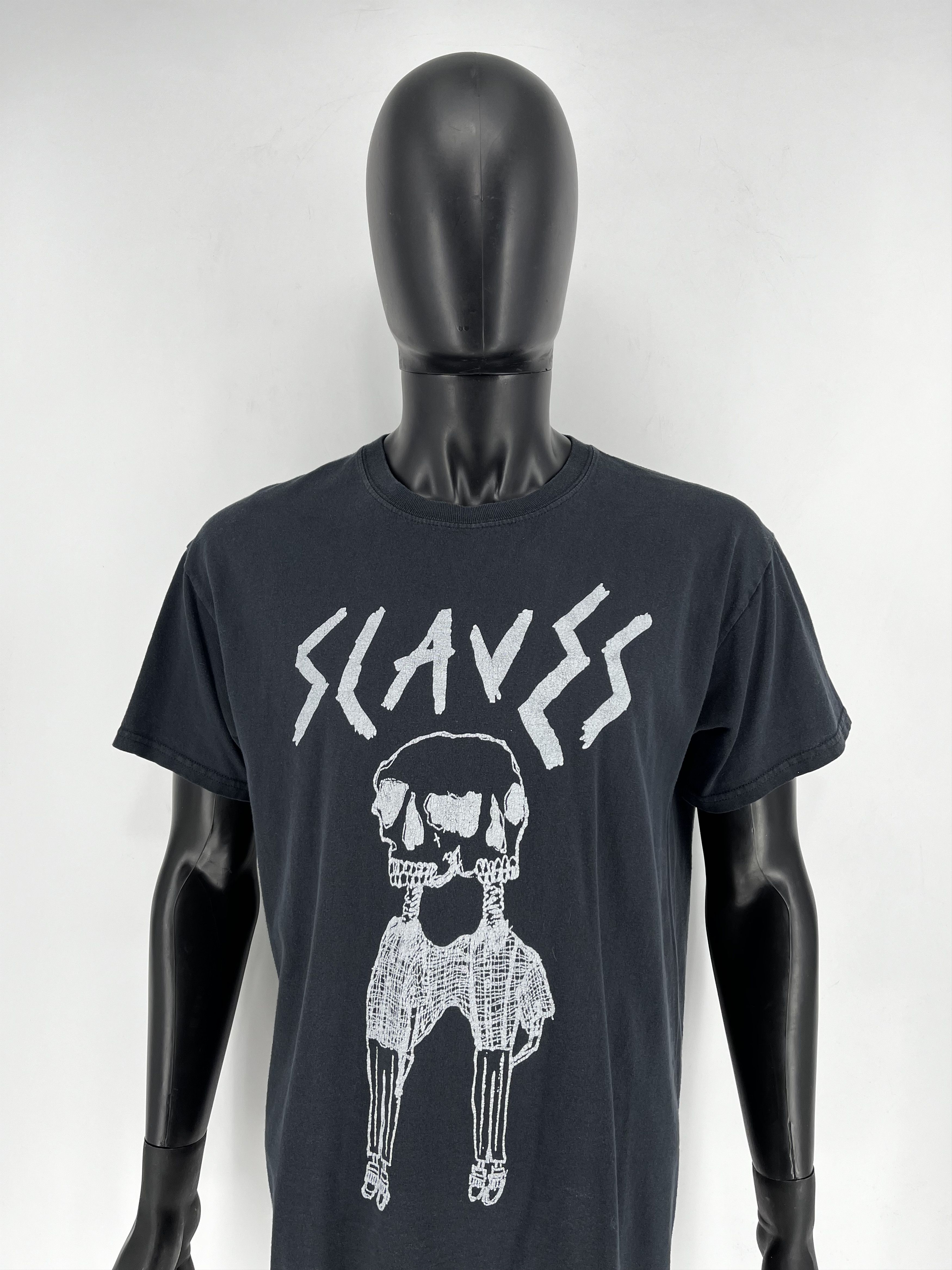 Band Tees × Vintage Vintage Slaves Rock T-shirt Skull T Shirt Streetwear Size US L / EU 52-54 / 3 - 1 Thumbnail