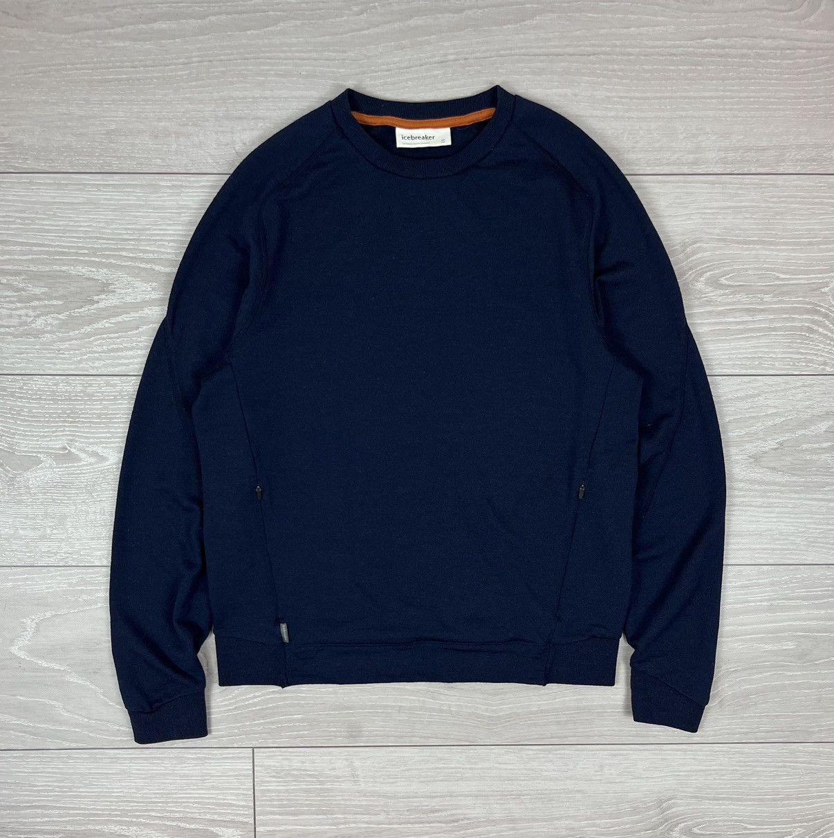 Icebreaker Icebreaker Blue Wool Pockets Knit Sweater Size US M / EU 48-50 / 2 - 1 Thumbnail