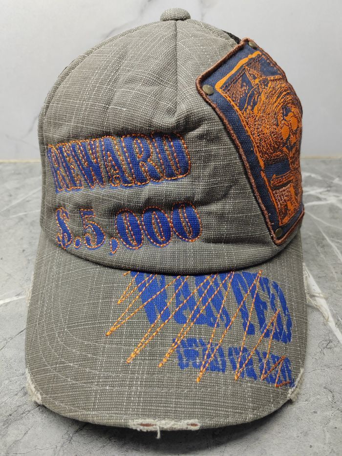 Vintage Vintage Wanted Reward Disteressed Style Cap Hat Size ONE SIZE - 2 Thumbnail