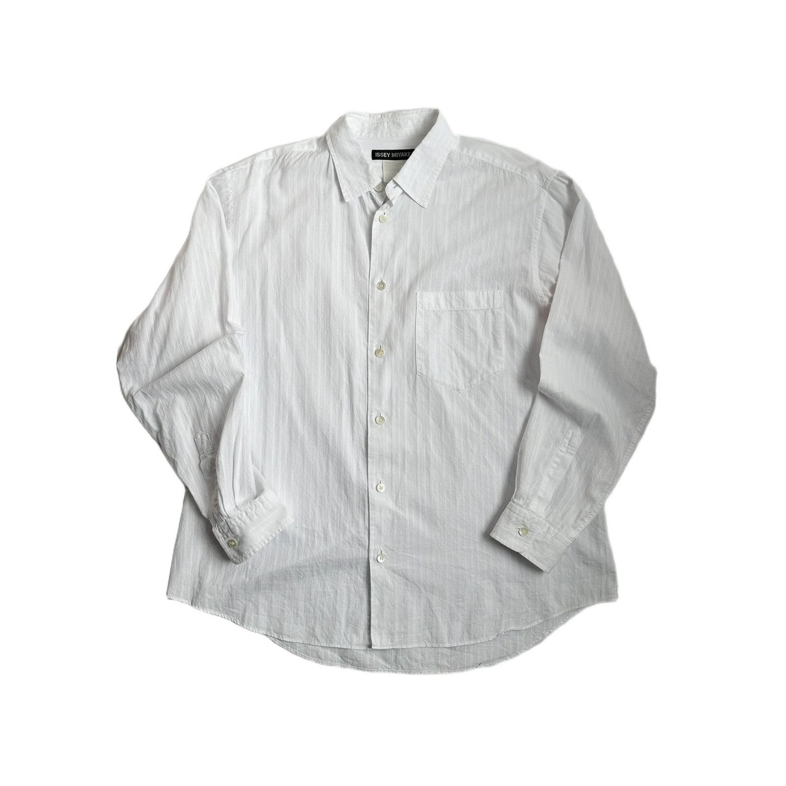 Issey Miyake Issey Miyake Tonal Embroidered Button Up Shirt Size US XL / EU 56 / 4 - 1 Thumbnail