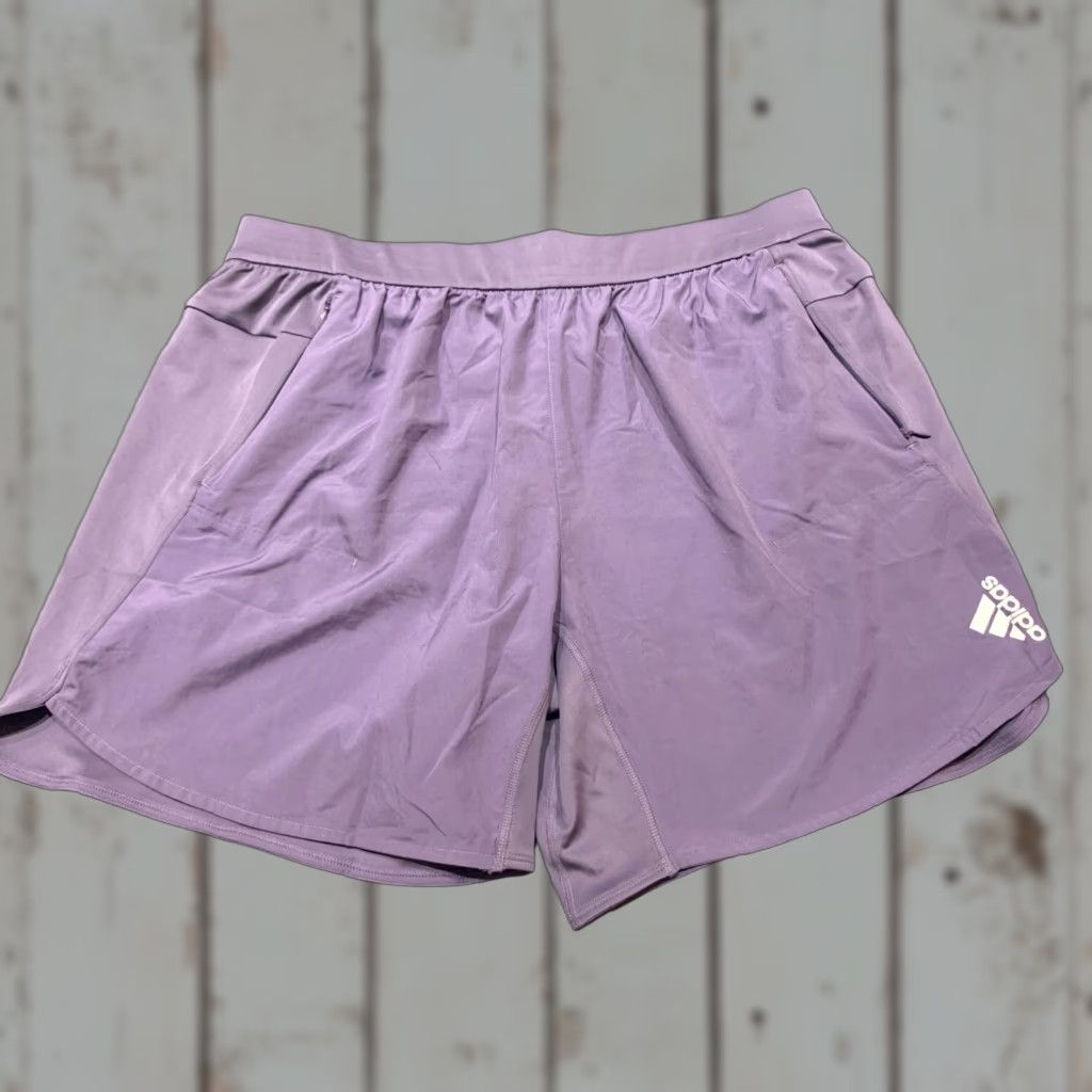 Adidas Adidas Men's Yoga Shorts 2XL Activewear 7" Inseam Purple AEROREADY Gym Training Size US 39 - 1 Thumbnail