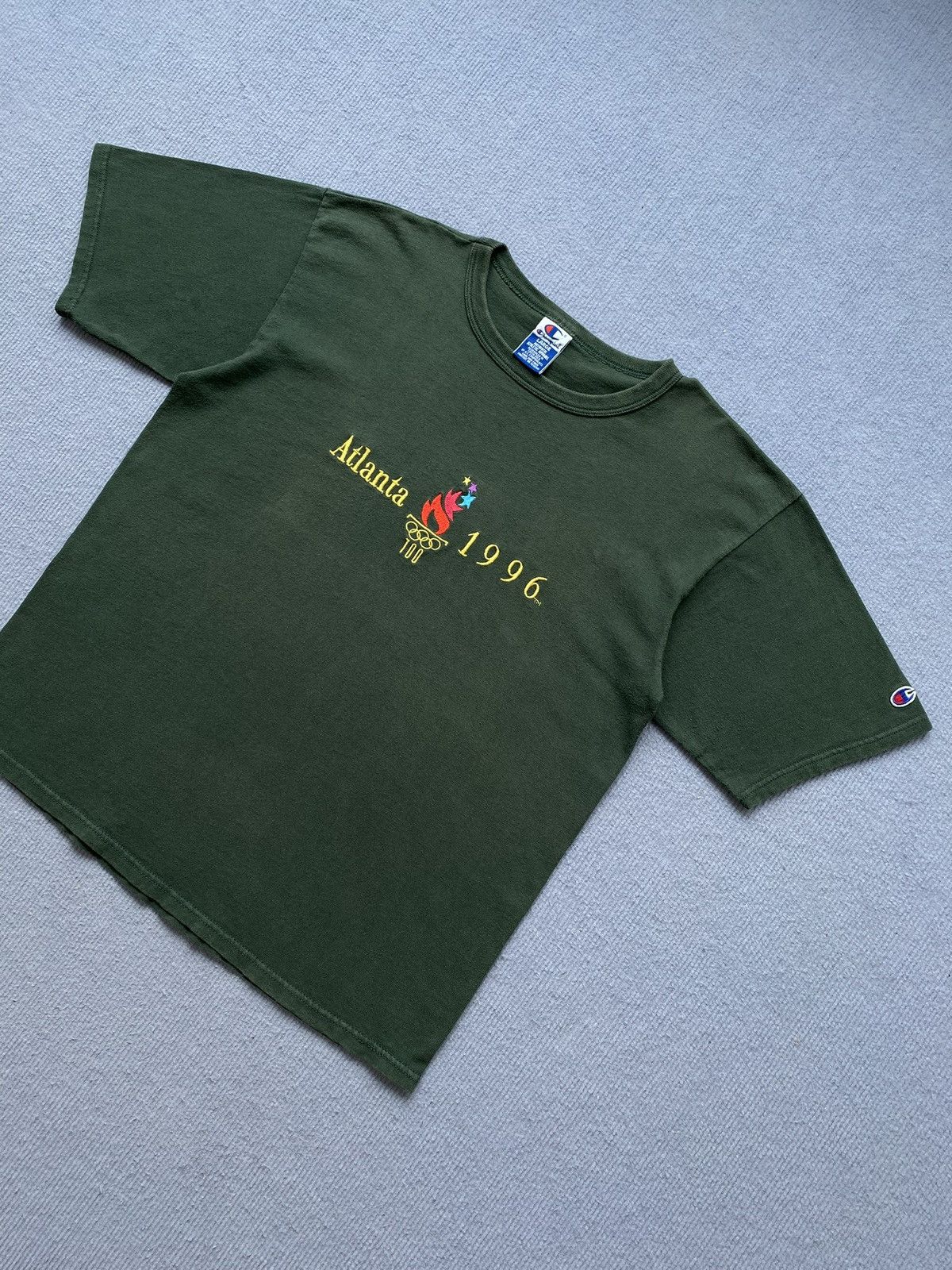 USA Olympics Vintage Champion x Atlanta Olympic Games 1996 Tee✨🏅 Size US L / EU 52-54 / 3 - 5 Thumbnail