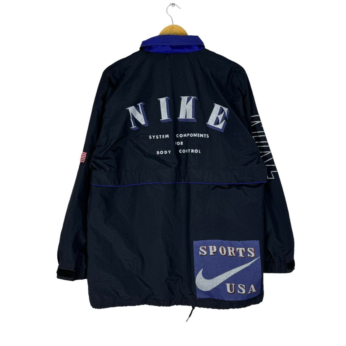 Vintage ⚡️NIKE USA SPORTS WINDBREAKER LIGHT JACKET Size US L / EU 52-54 / 3 - 1 Thumbnail