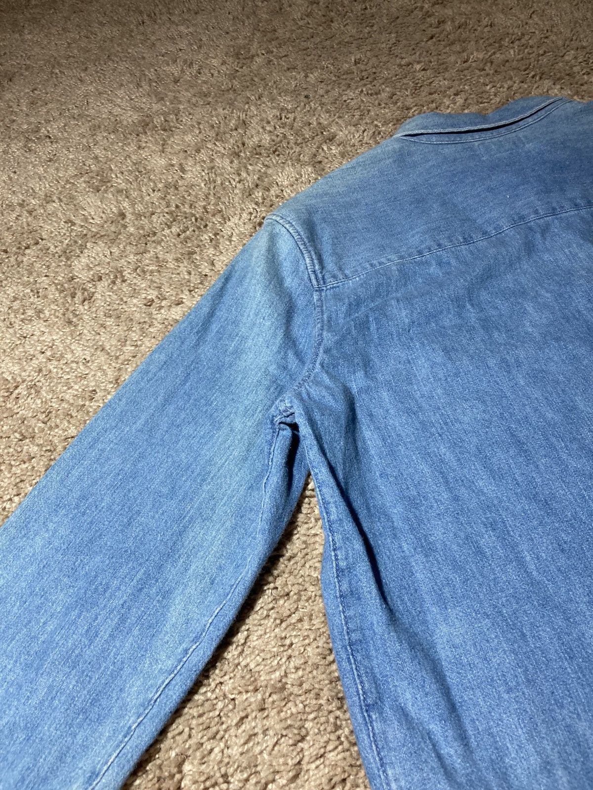 Celine SS21 Celine Horse Carriage Denim Western Logo 2021 Hedi Size US S / EU 44-46 / 1 - 10 Thumbnail
