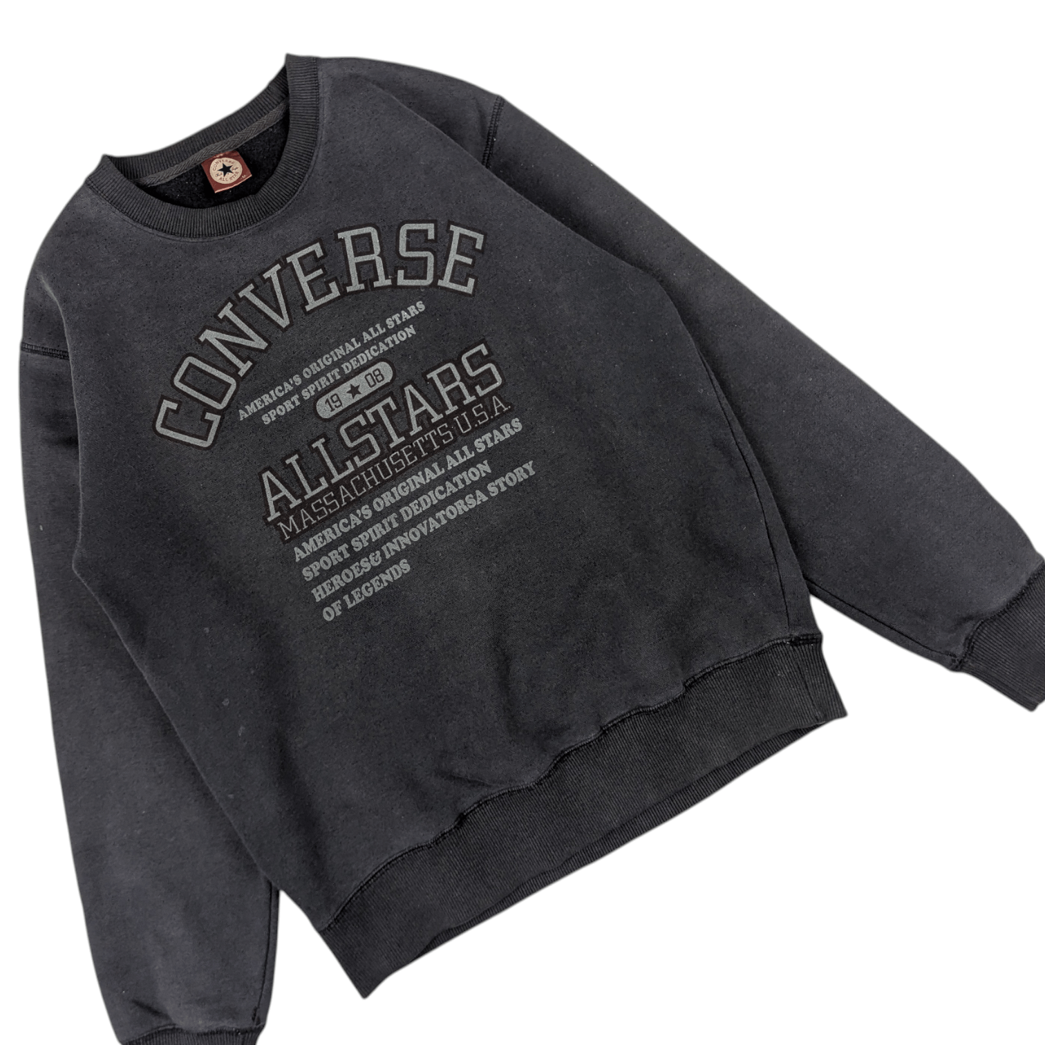 Converse Vintage 2000's CONVERSE All Star Big Image Sweatshirt Size US S / EU 44-46 / 1 - 5 Thumbnail