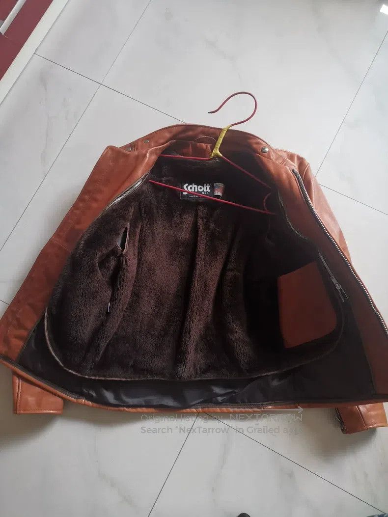 Schott Schott Sunset red and brown with camel liners Size US XXS / EU 40 - 3 Thumbnail
