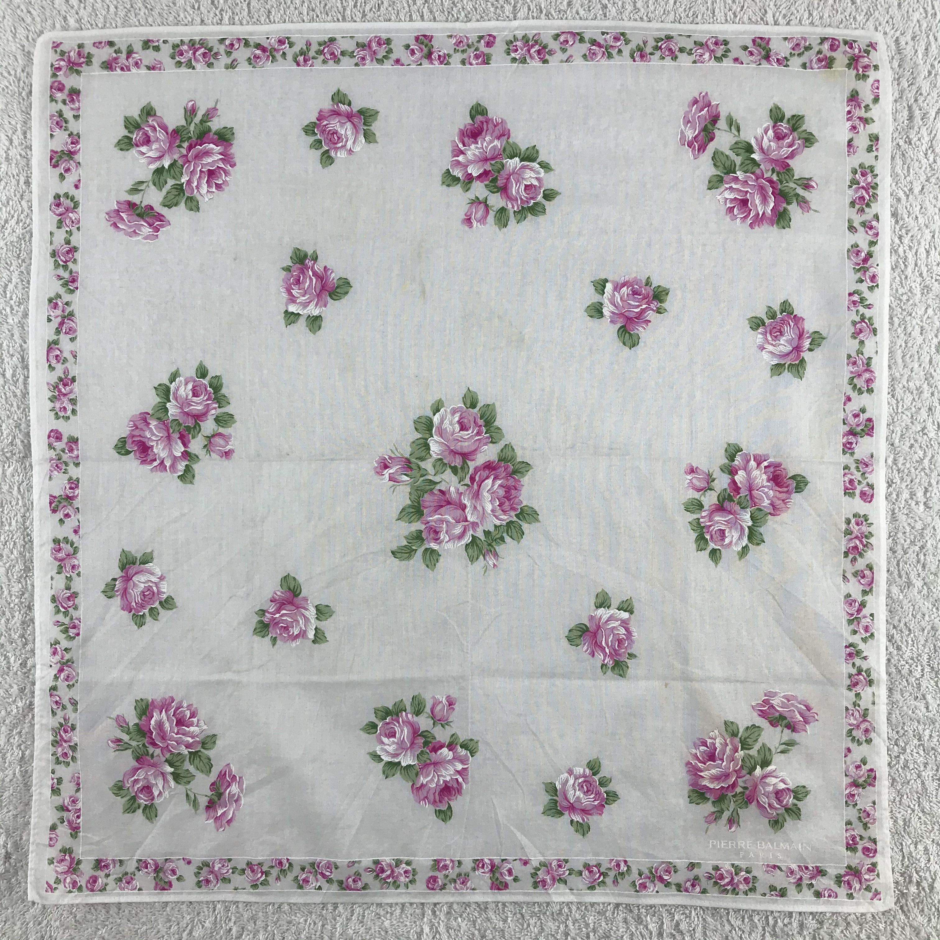 Pierre Balmain × Vintage Pierre Balmain Bandana / Handkerchief / Neckerchief - S085 Size ONE SIZE - 1 Thumbnail