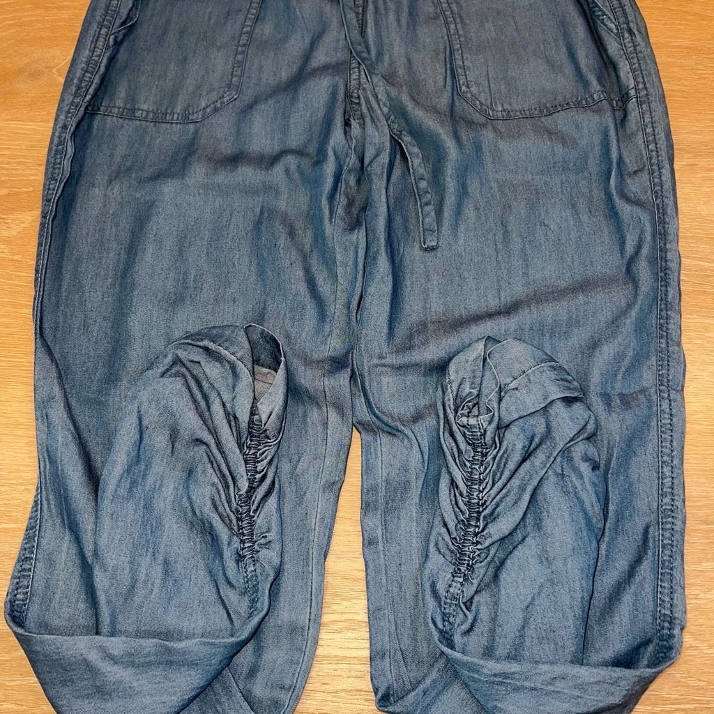 Other Thread & Supply Chambray Denim Joggers Tencel Sustainable Fabric Lightweight XS Size 25" / US 0 / IT 36 - 7 Thumbnail
