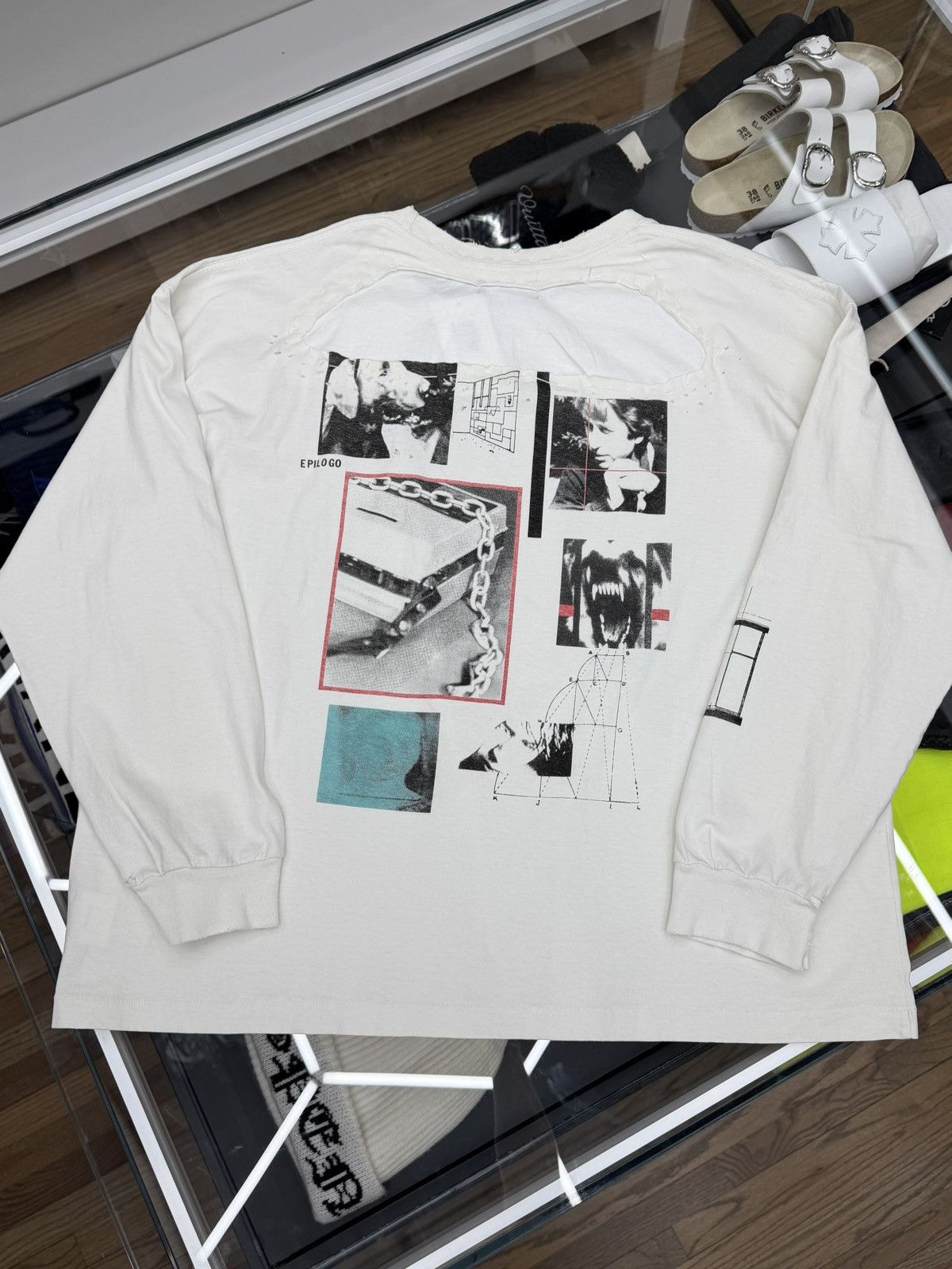 Enfants Riches Deprimes ENFANTS RICHES DÉPRIMÉS MODULAR L/S T-SHIRT VINTAGE WHITE Size US XL / EU 56 / 4 - 6 Thumbnail