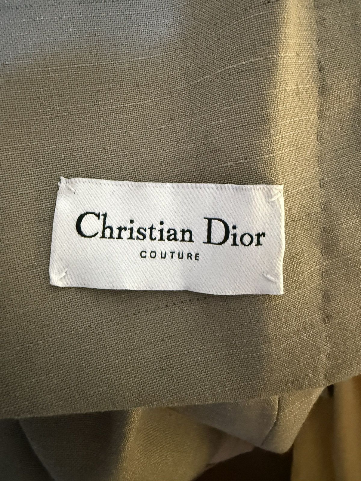 Dior Dior Homme Wool Linen Jacket in Sand Size 48R - 3 Thumbnail