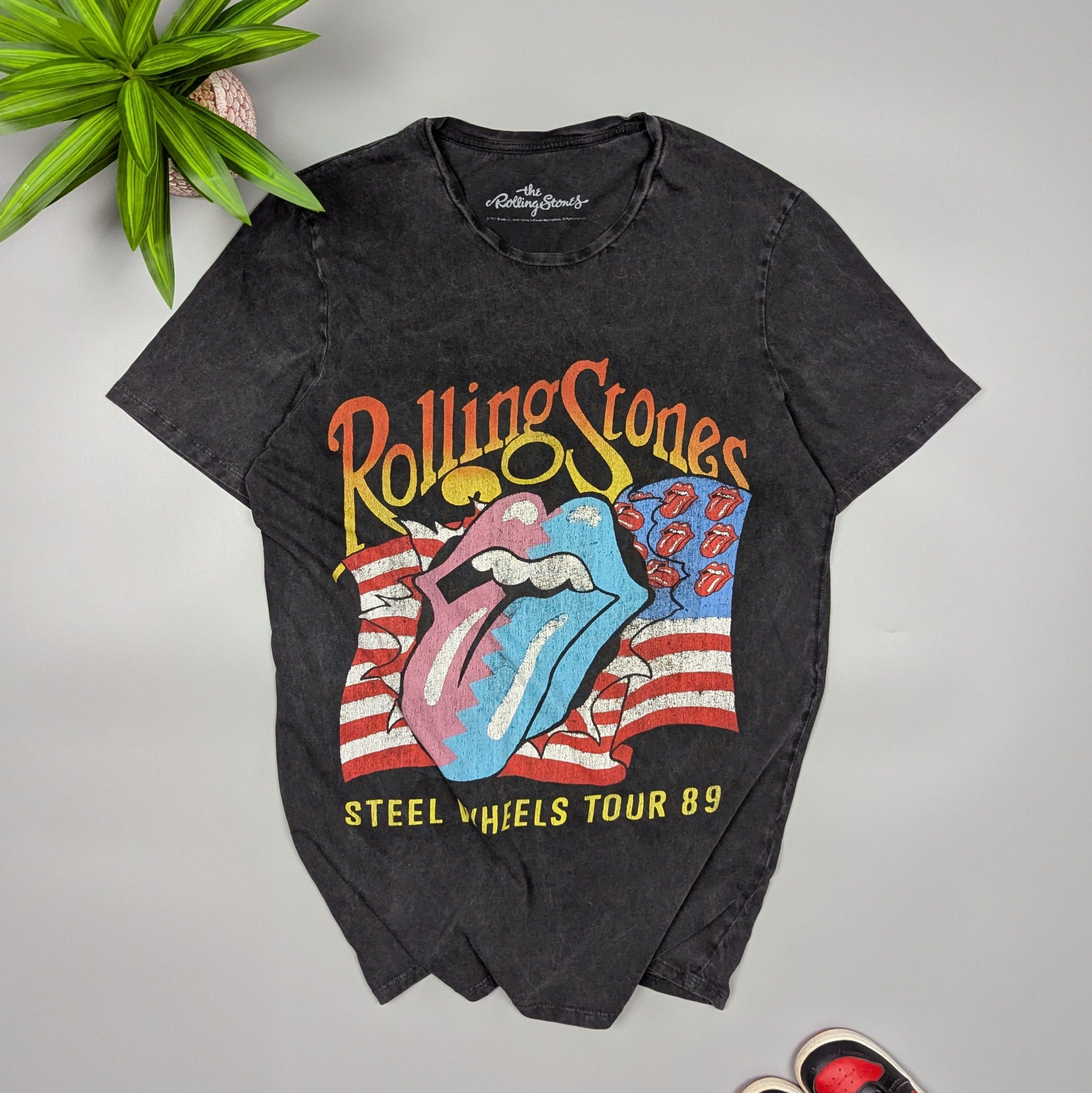 Band Tees Rolling Stones VTG 1989 Tour Tee S/M Rock Band Size US M / EU 48-50 / 2 - 1 Thumbnail