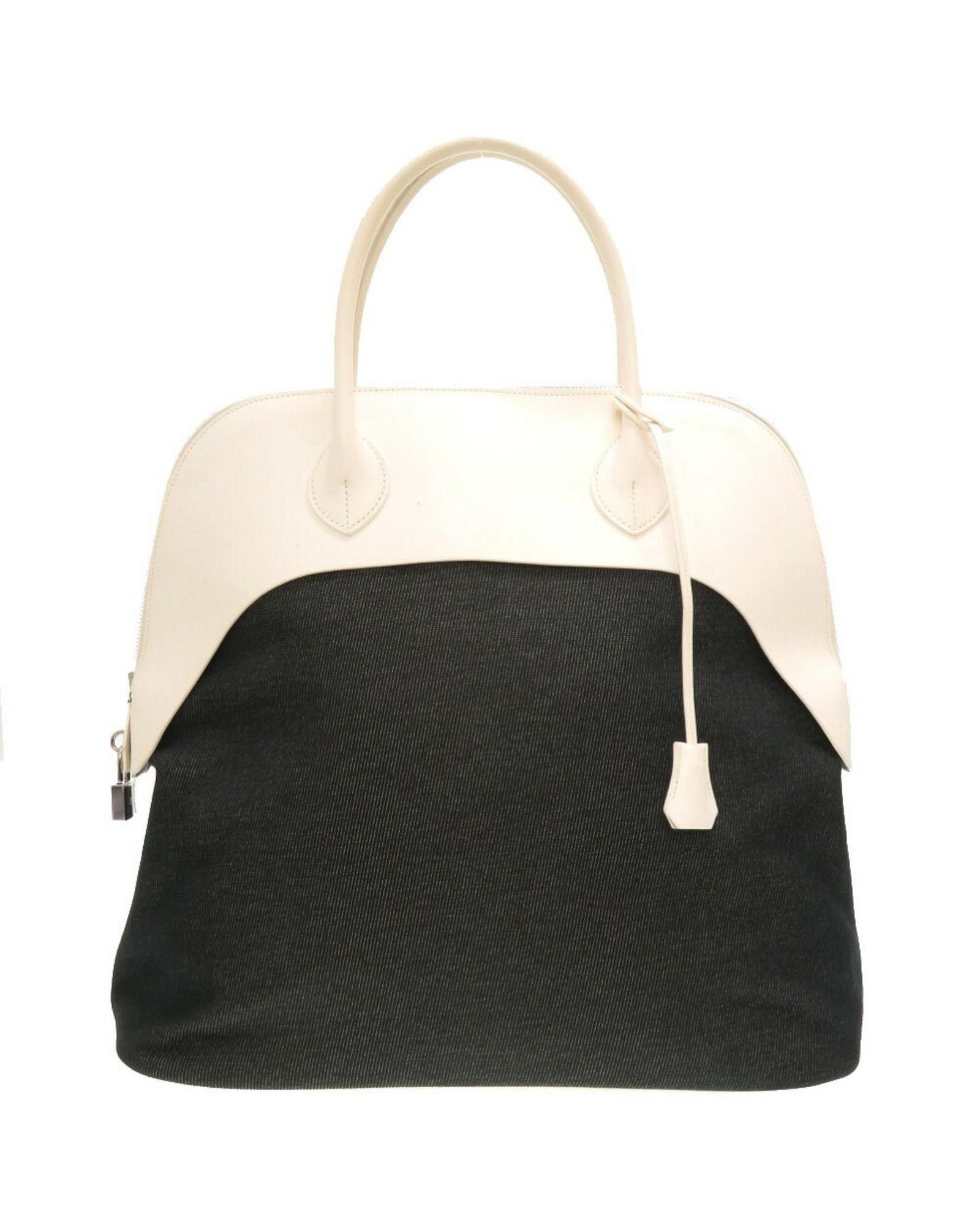 image of Classic And Sophisticated Hermes Bolide Handbag in Black, Women's