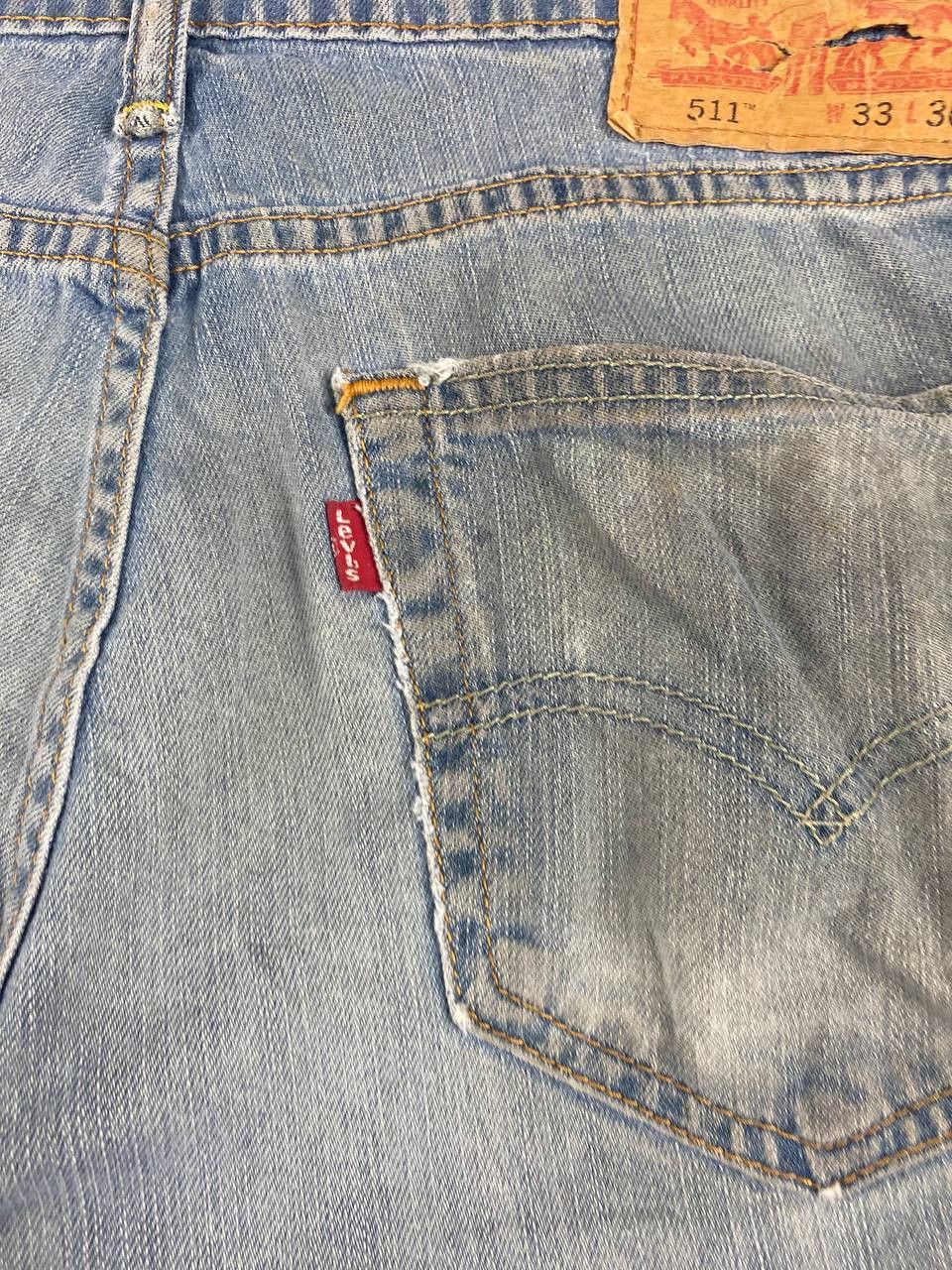 Levi's levis 511 slim distressed denim Size US 36 / EU 52 - 4 Thumbnail