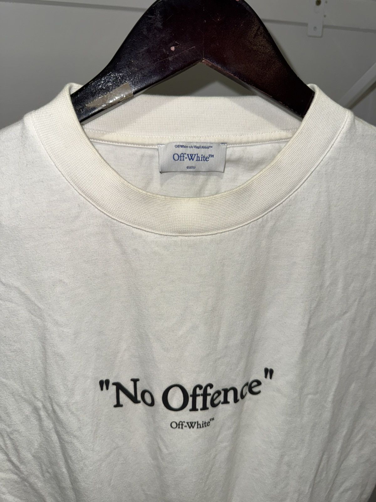 Off-White Off-white “no offense” logo sleeveless tee white Size US S / EU 44-46 / 1 - 5 Thumbnail