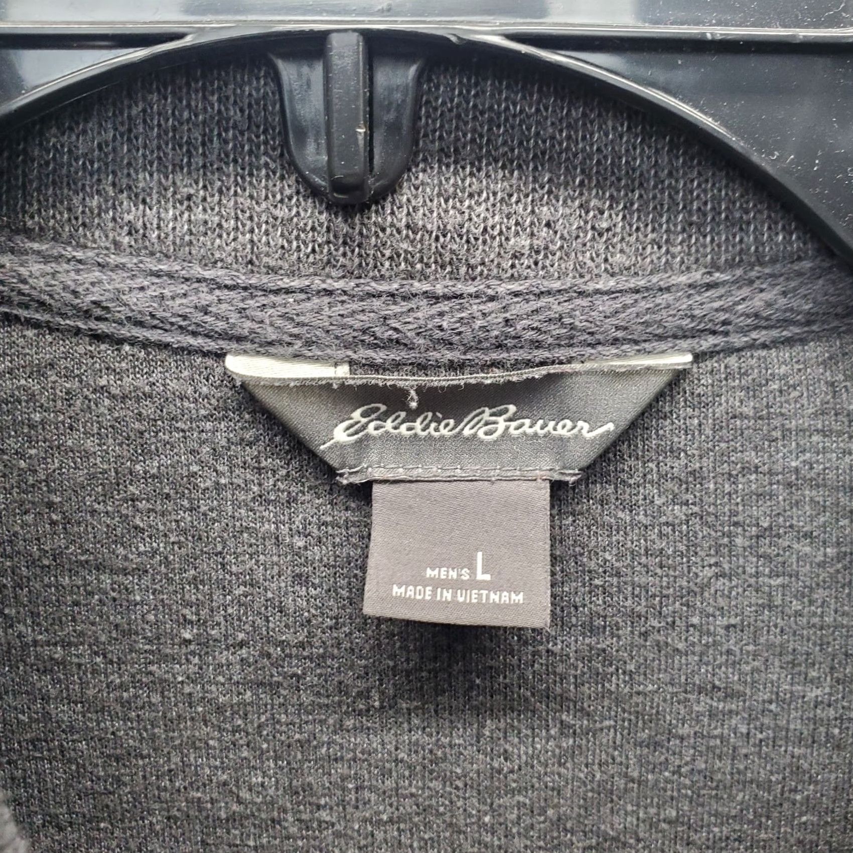 Eddie Bauer Eddie Bauer Mens Large Gray Knit Quarter Zip Mock Neck Sweater Long Sleeve Pullover Casual Outdoor 1/4 Zip Breathable Size US L / EU 52-54 / 3 - 5 Thumbnail