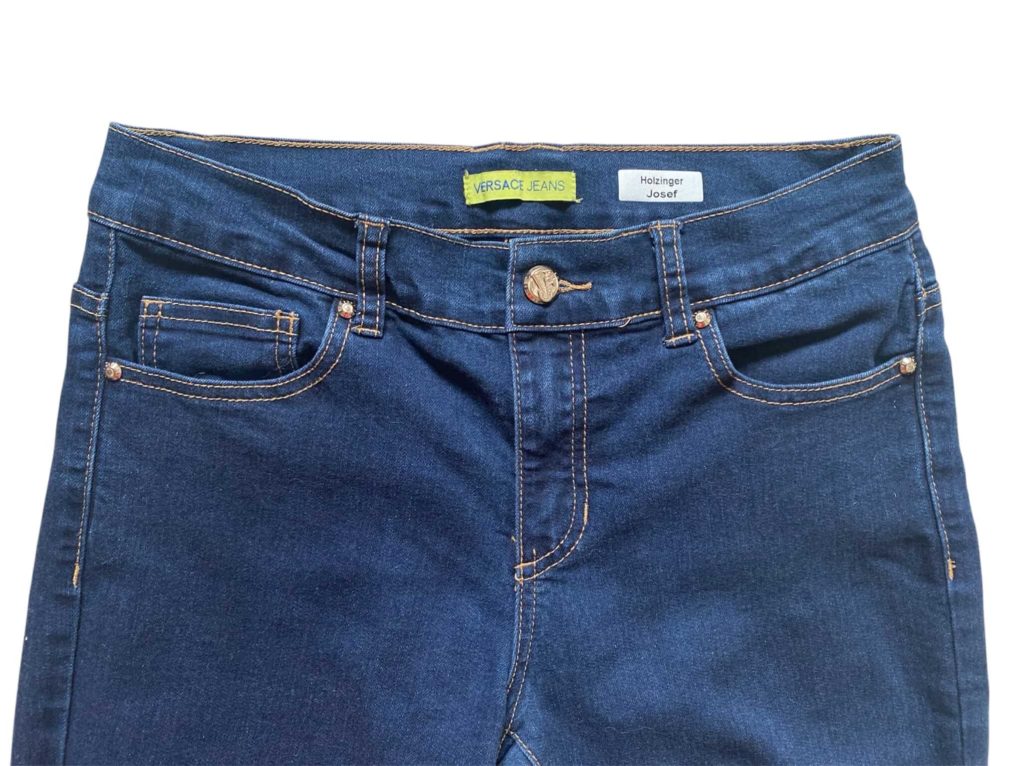Versace Jeans Couture Versace Jeans Couture Shiny Squin Rocks Denim Panther Size 29" - 5 Thumbnail
