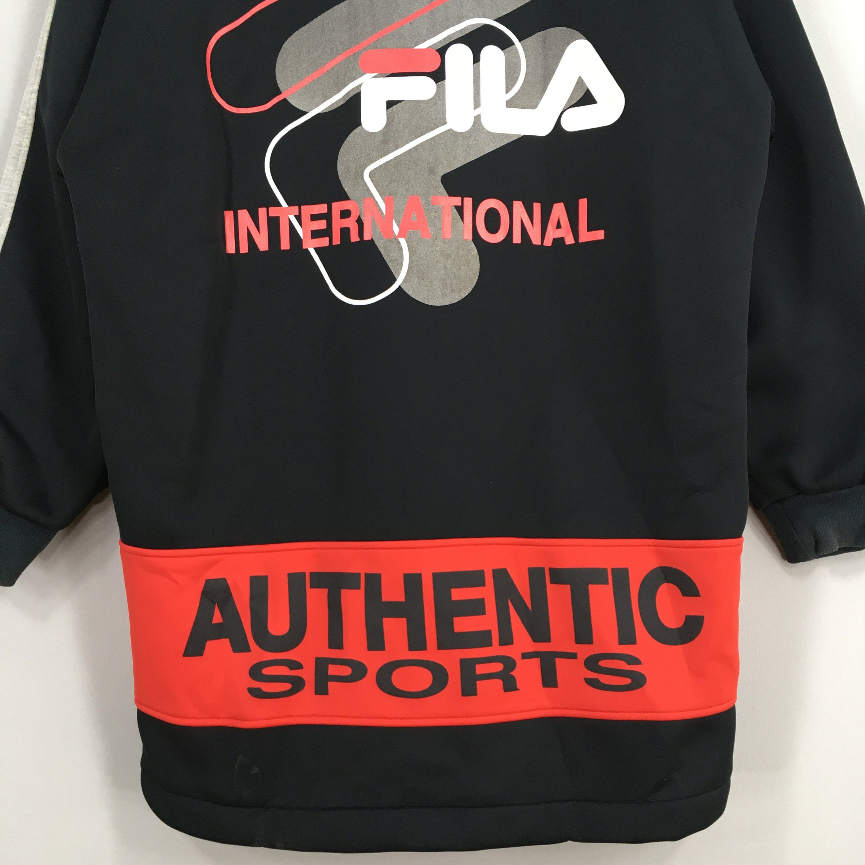 Fila Vintage 90's Fila Sherpa Hoodie Parka Winter Jacket XLarge Size US XL / EU 56 / 4 - 10 Thumbnail