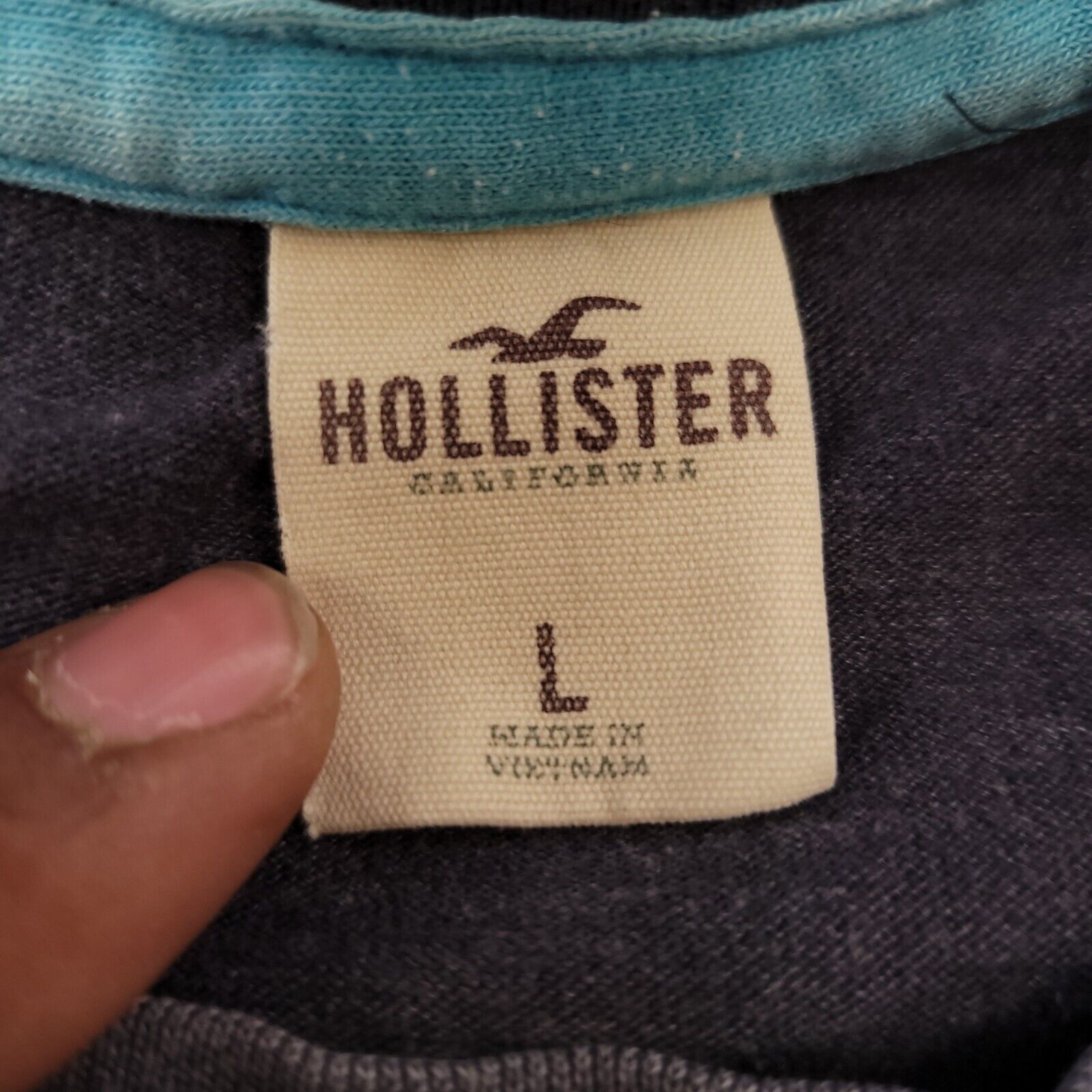 Hollister Hollister Pullover T Shirt Adult Mens Size Large L Gray Blue Size US L / EU 52-54 / 3 - 2 Thumbnail