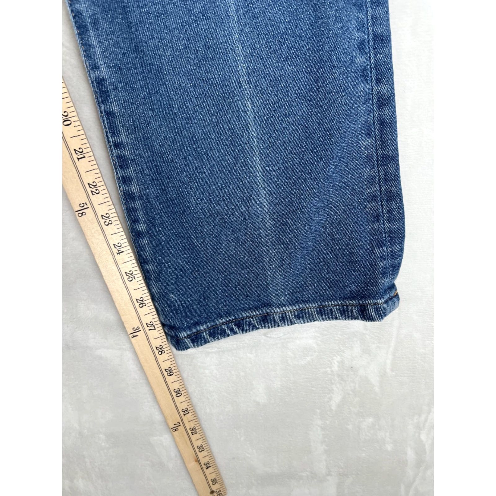 Levi's VINTAGE Levi's 517 Jeans Mens 32x28 Boot Cut Flare Denim Blue 90s Americana Western Cowboy Work Wear Red Tab 5-Pocket Size US 32 / EU 48 - 5 Thumbnail
