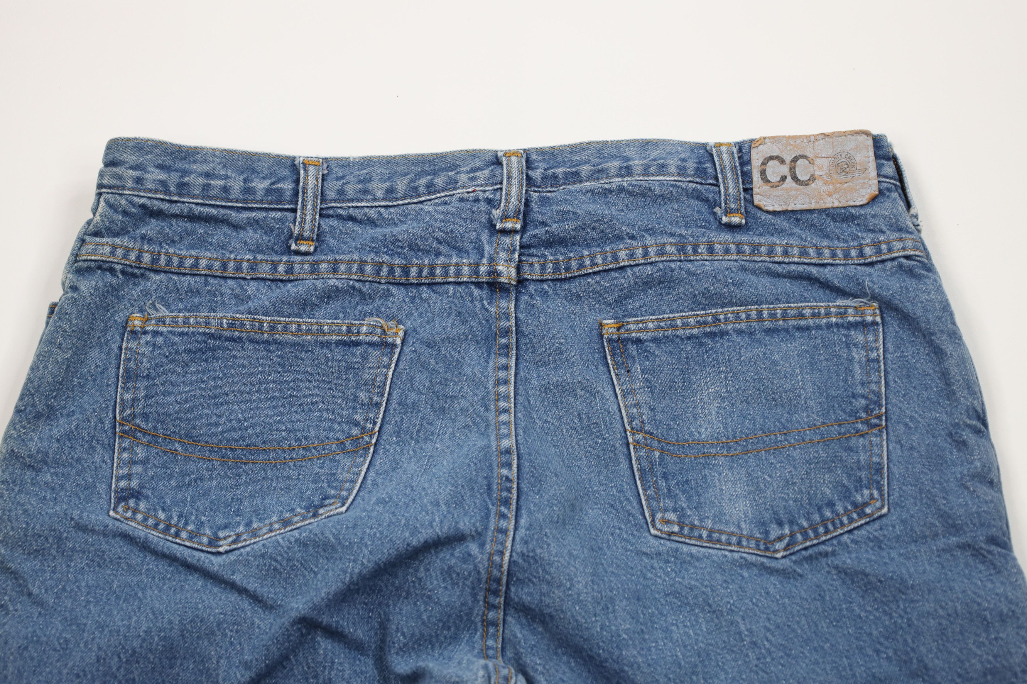 Vintage Vintage 90s Streetwear Wide Leg Denim Jeans Blue Cotton Size US 38 / EU 54 - 10 Thumbnail