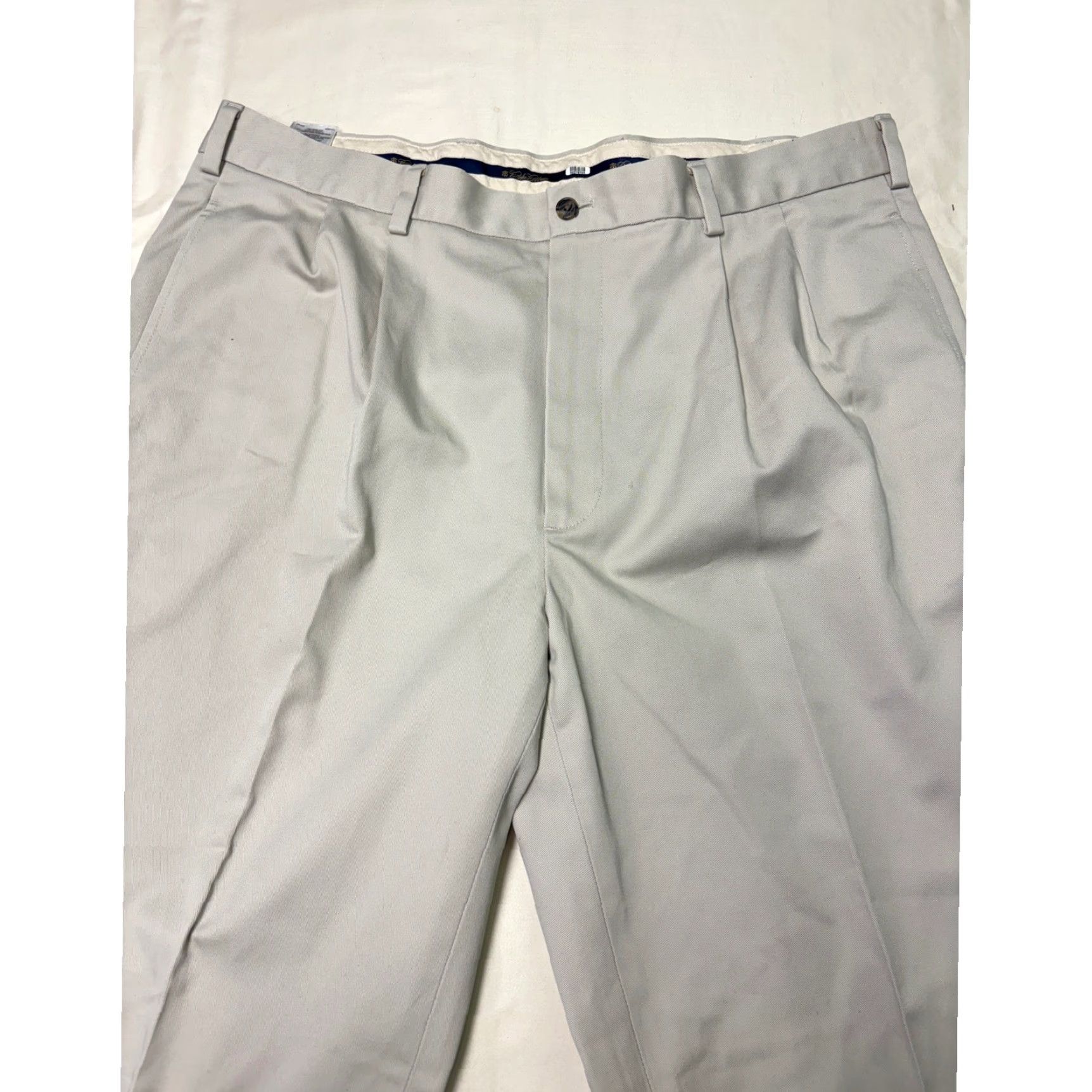 Brooks Brothers Brooks Brothers Advantage Chino Elliot Mens Pants Khaki 38 Regular Pleated Cotton Beige Beige 90s Preppy Workwear Casual Mens Size US 38 / EU 54 - 2 Thumbnail
