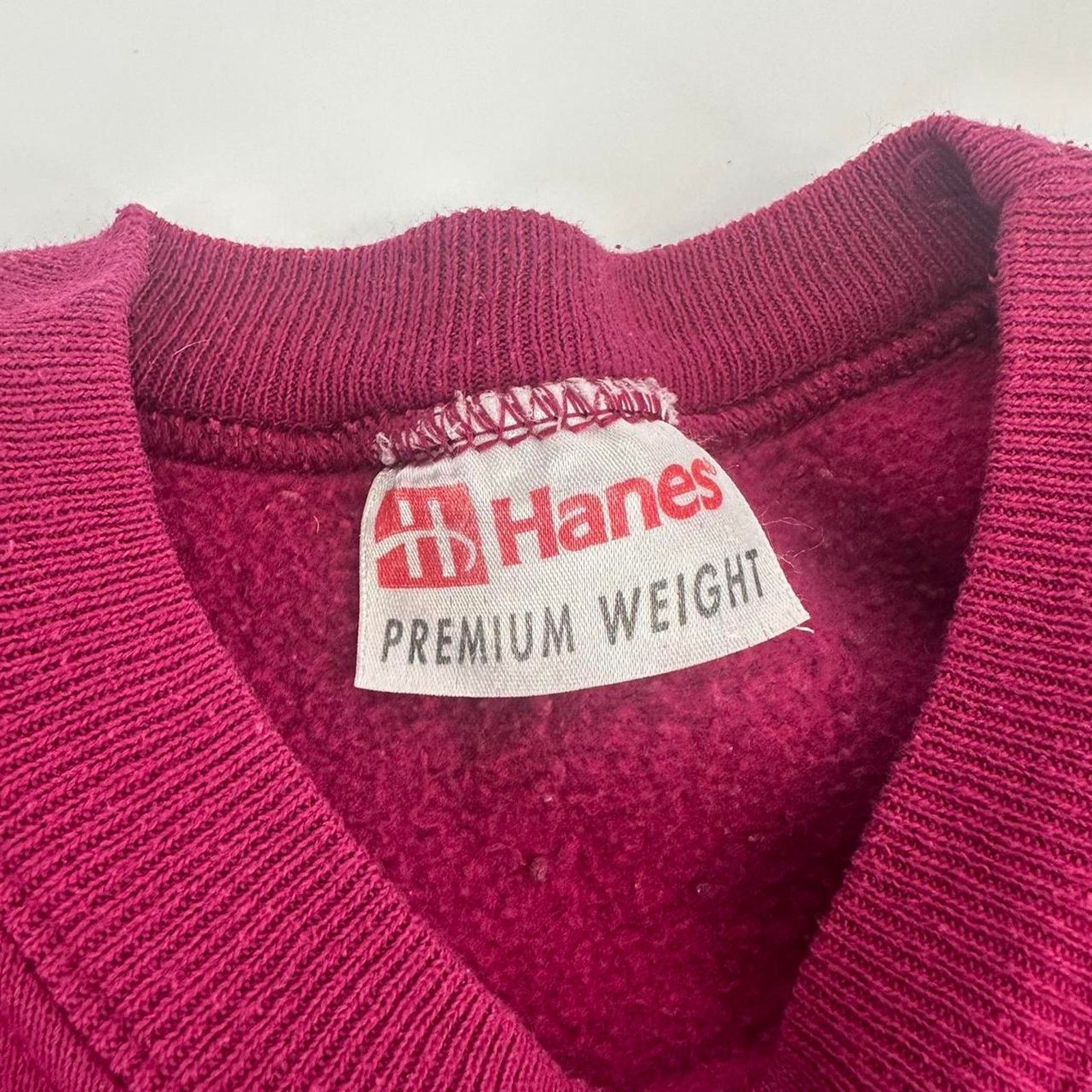 Hanes Vintage burgundy blank hanes sweatshirt Size US L / EU 52-54 / 3 - 5 Thumbnail