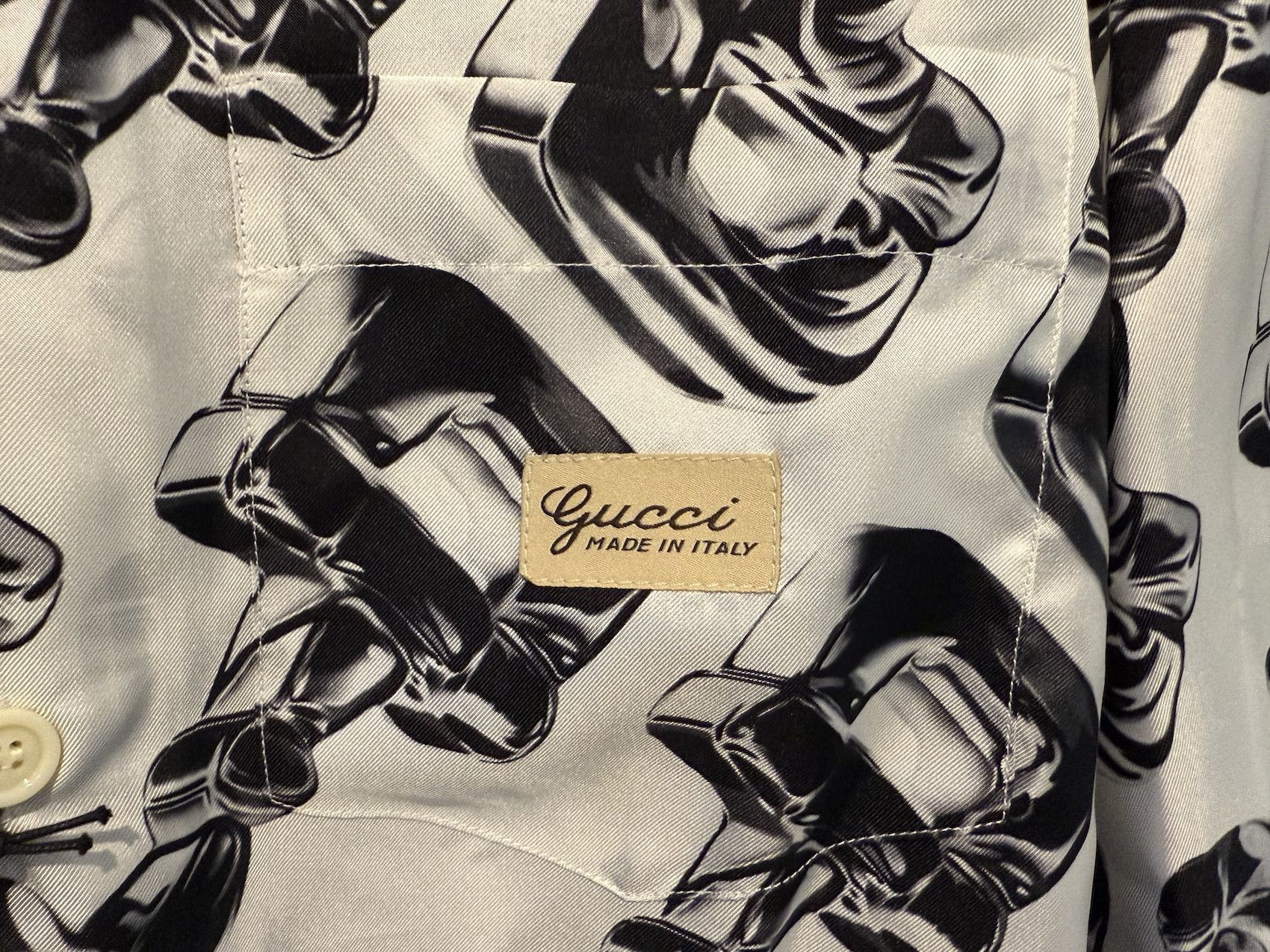 Gucci SS'24 Shirt Silk Glass Horsebit Size US S / EU 44-46 / 1 - 4 Thumbnail