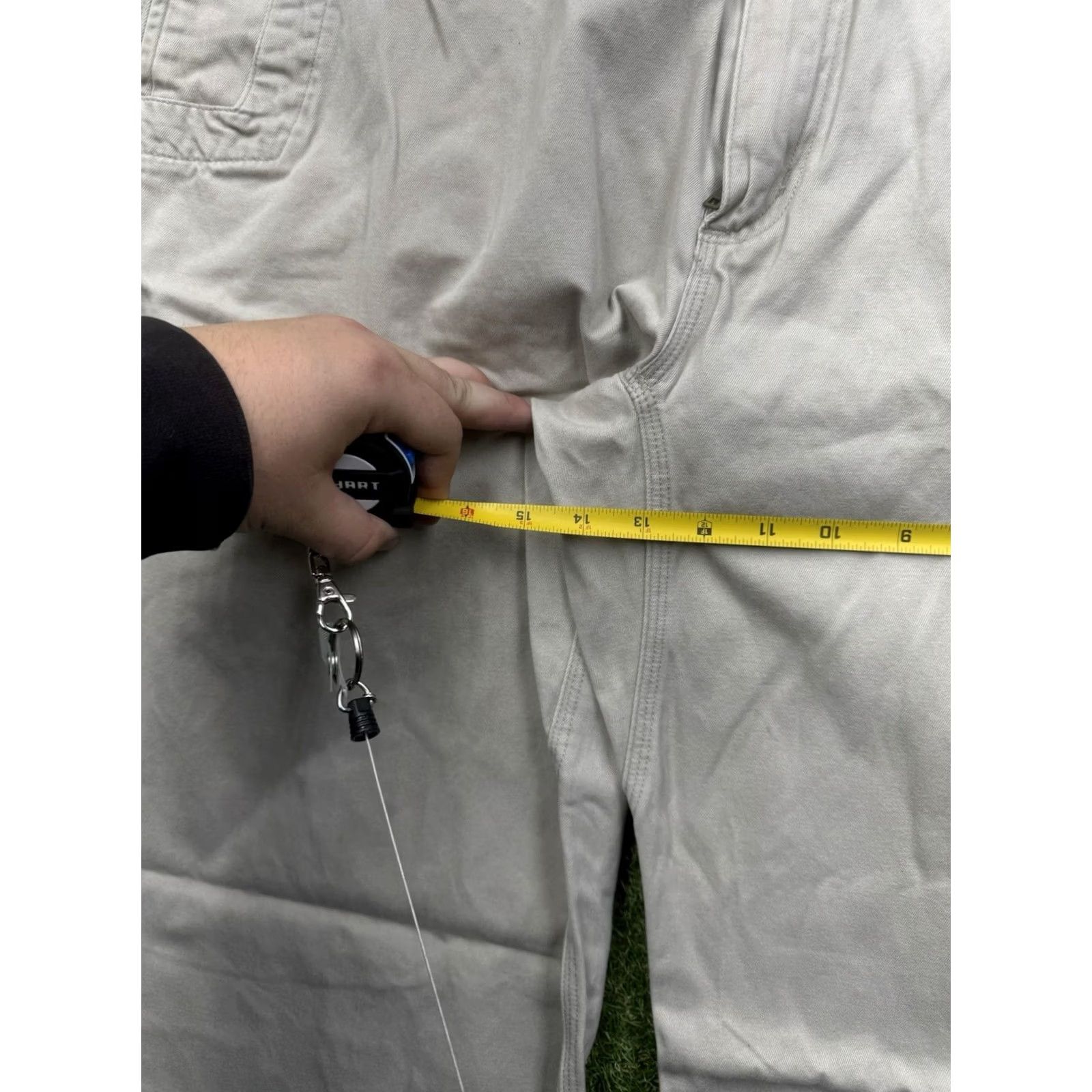 Mountain Khakis VINTAGE Mountain Khakis Chino Pants Mens 42x34 Canvas Beige Cotton Polyester Flat Front 34" Inseam Classic Fit Big & Tall Mens Pants Size US 42 / EU 58 - 6 Thumbnail