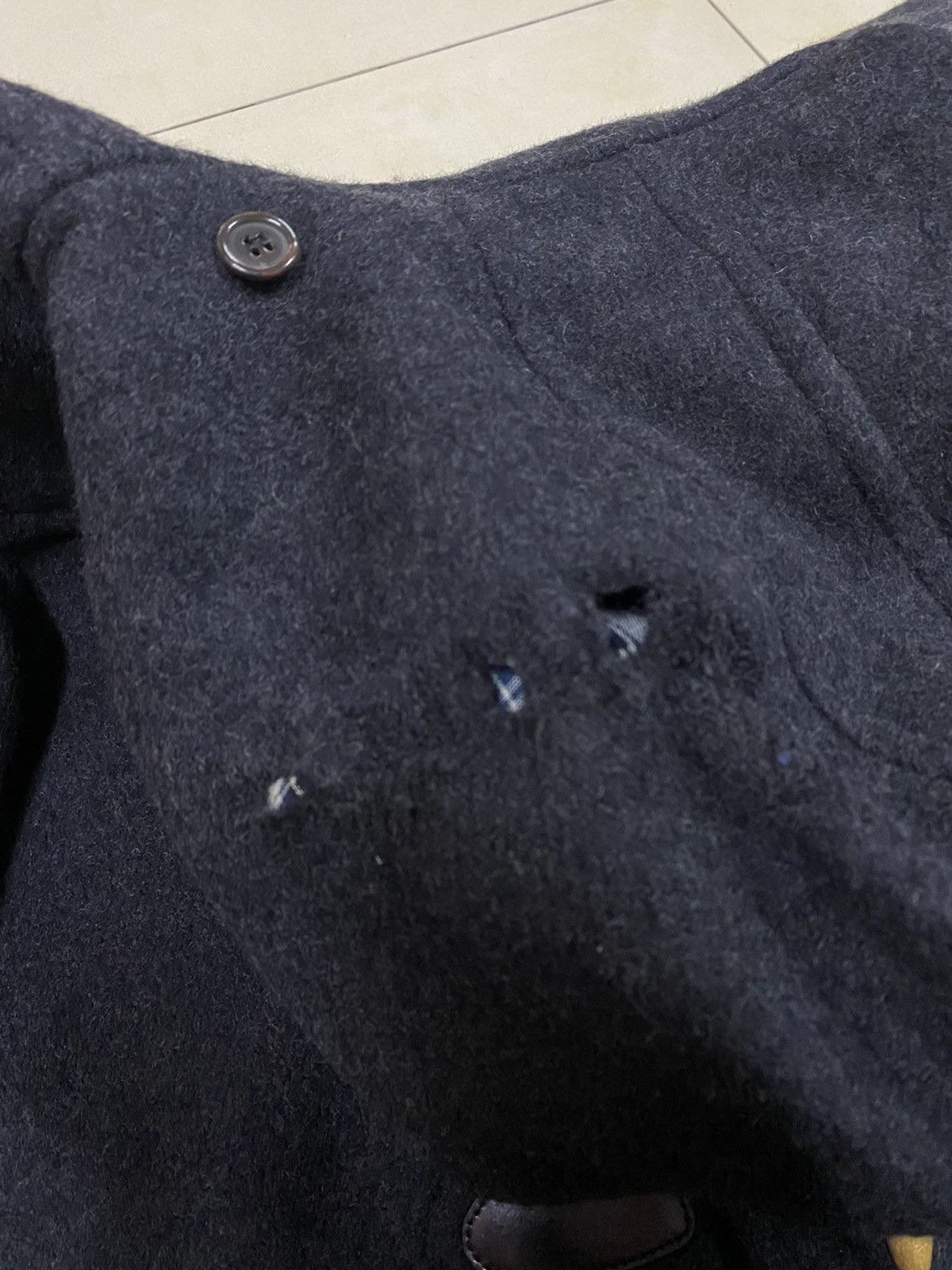 Blue Blue Japan Blue Blue Wool Jacket Distressed Size US L / EU 52-54 / 3 - 10 Thumbnail