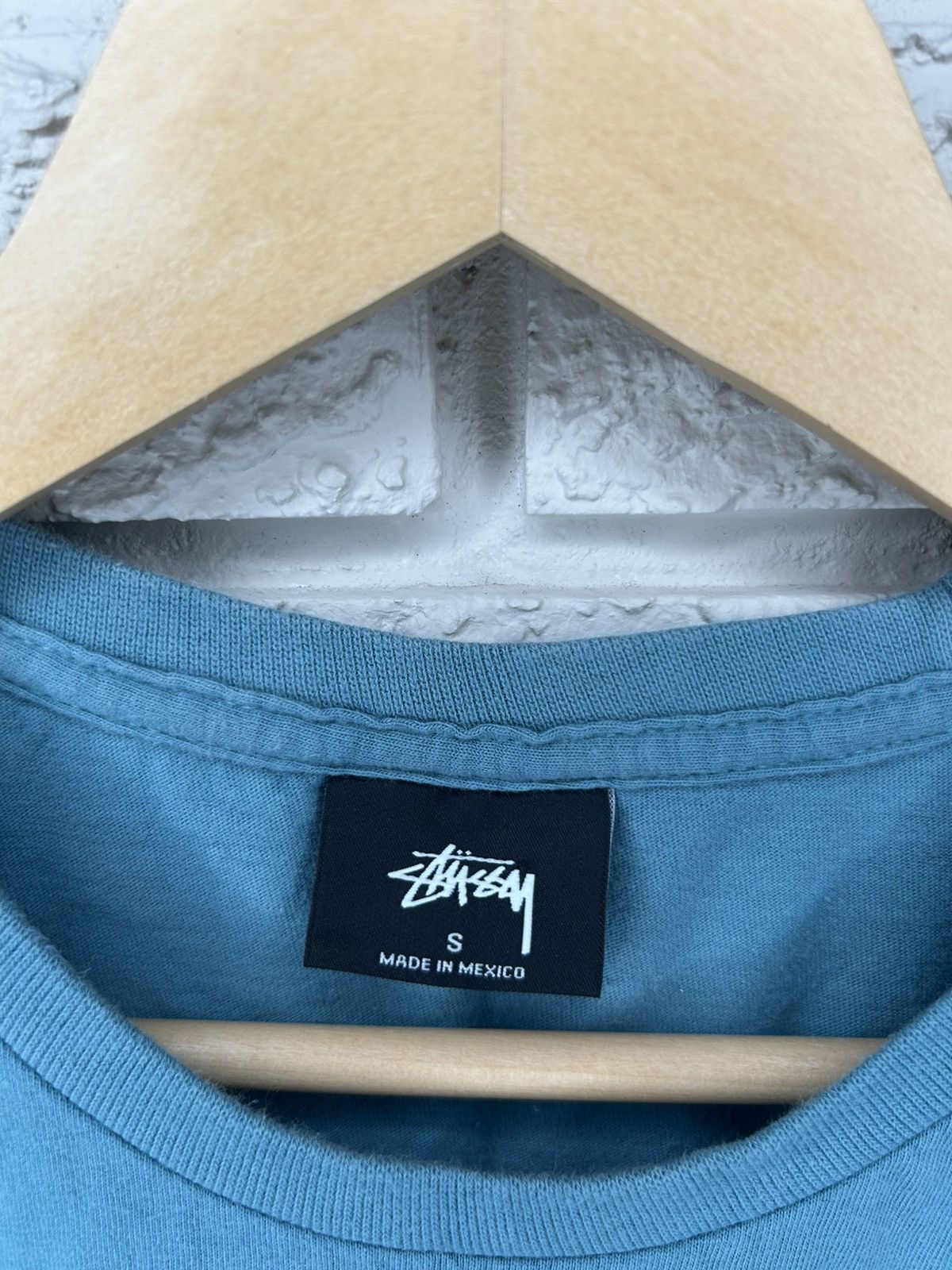 Stussy Stussy Script Logo Teal T Shirt Size US S / EU 44-46 / 1 - 4 Thumbnail