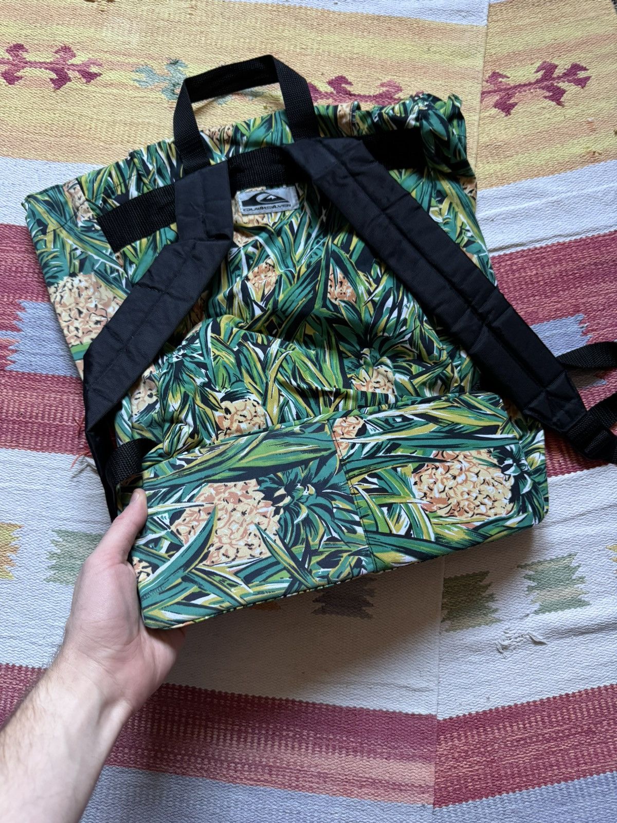 Quiksilver Vintage 90’s Quiksilver Hawaiian y2k All Over Print Backpack Size ONE SIZE - 5 Thumbnail