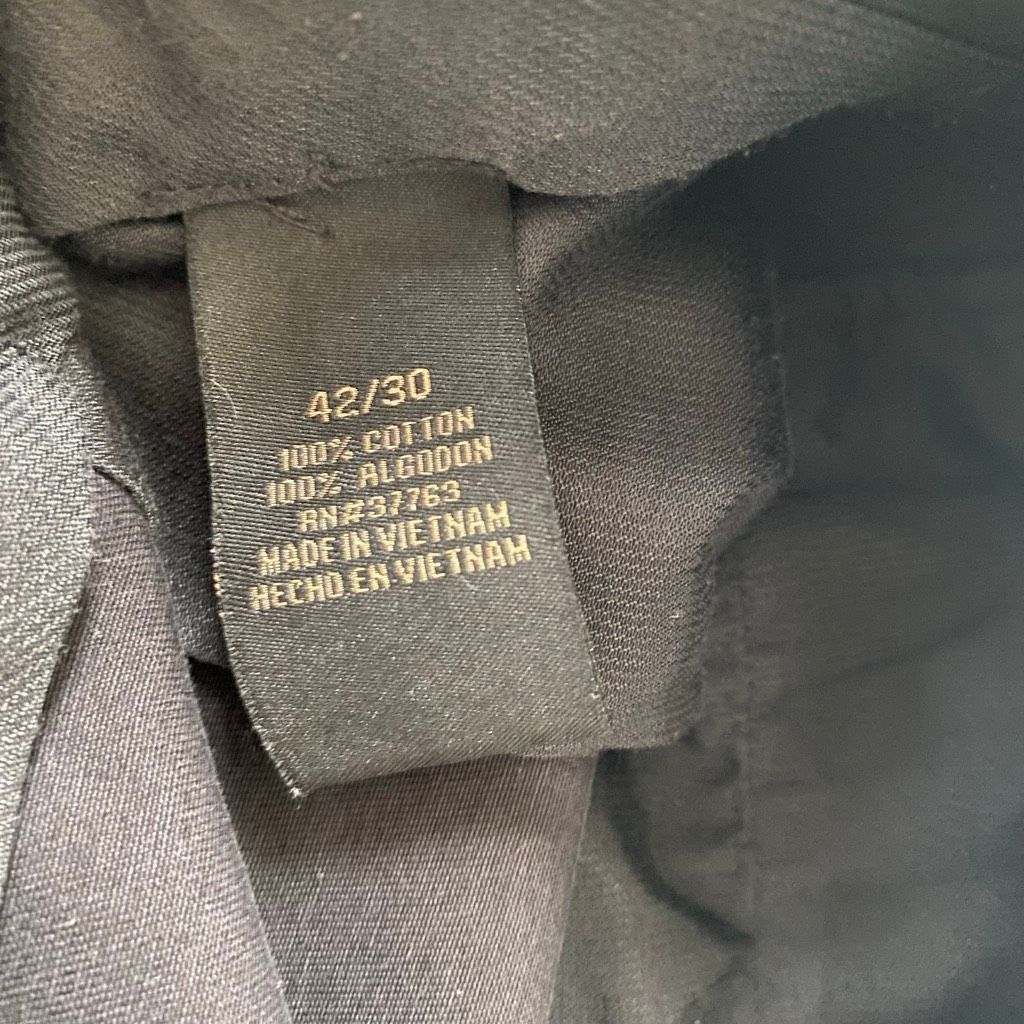 Axist Axist men 42/30 casual flat front 100% cotton chino pants bl Size US 42 / EU 58 - 6 Thumbnail