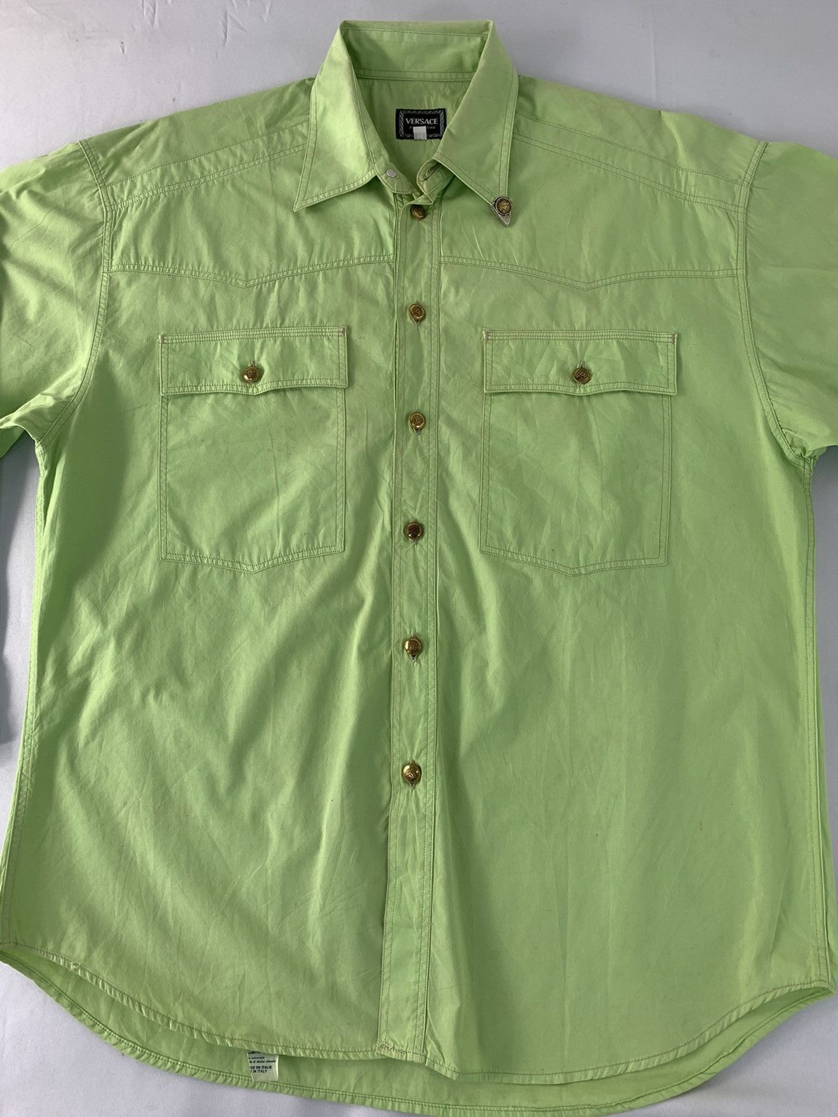 Versace Jeans Couture Hype Versace Jeans Couture Button Up Shirt Double Pocket Size US M / EU 48-50 / 2 - 2 Thumbnail