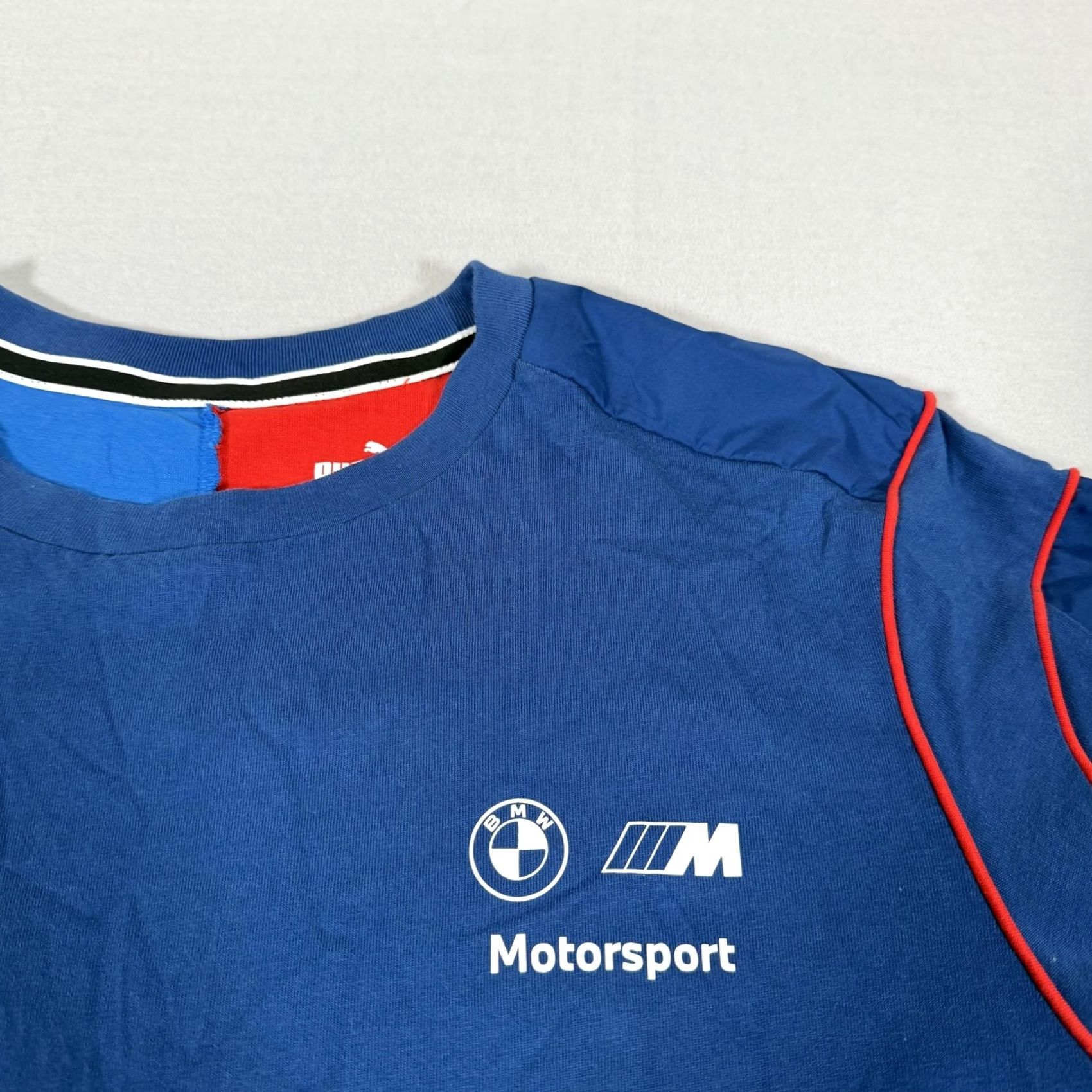 Puma PUMA Shirt Mens Large Blue BMW Motorsport Racing Colorblock T-Shirt Size US L / EU 52-54 / 3 - 3 Thumbnail