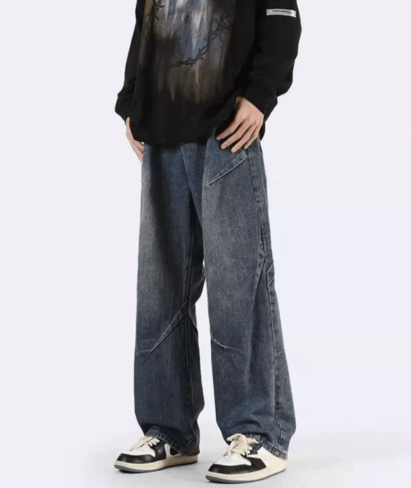 Japanese Brand Japanese high street patchwork jeans wide leg loose y2k Size US 32 / EU 48 - 1 Thumbnail