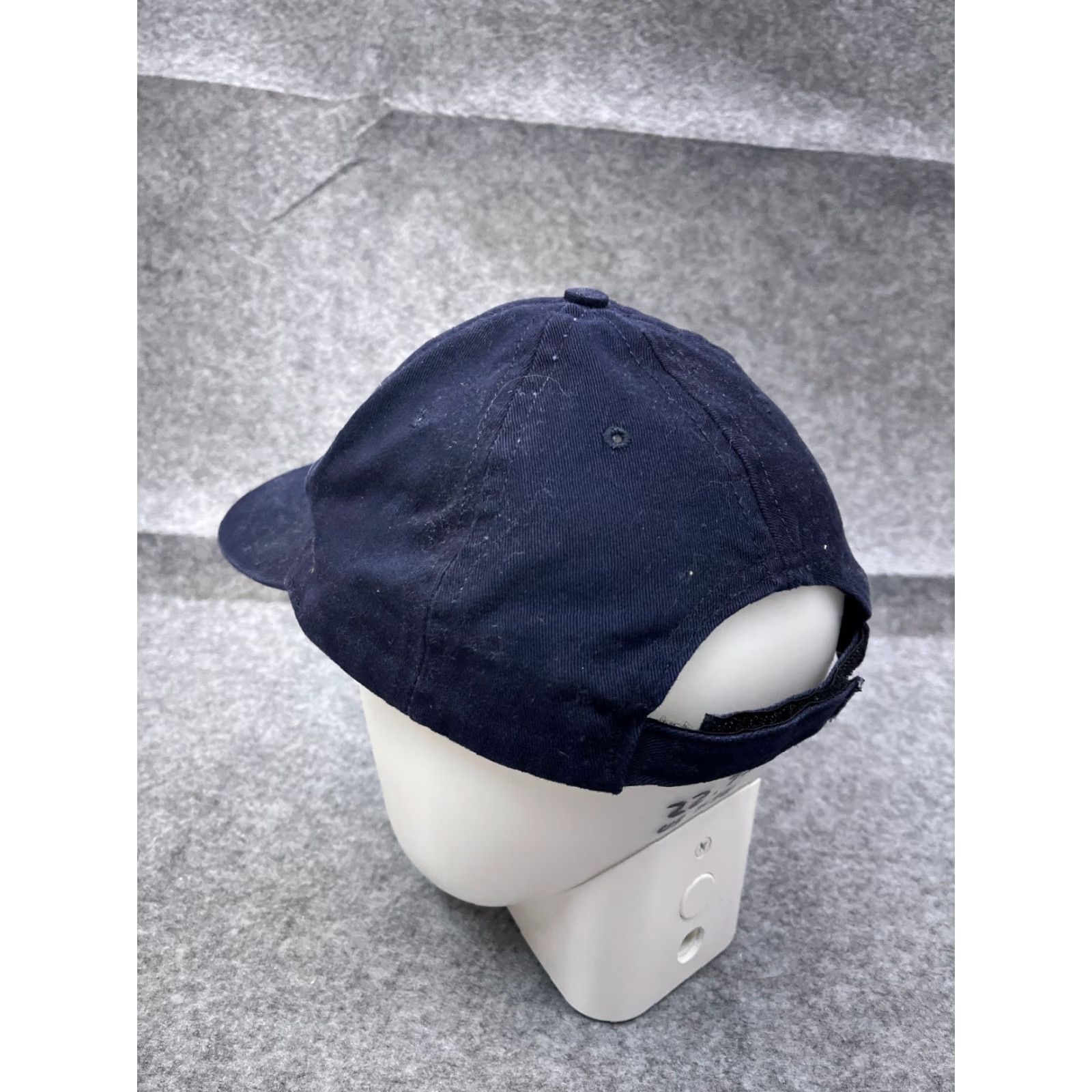 Vintage America's Navy Hat Cap Made USA One Size Adult Blue Yellow Cotton Strap Back Size ONE SIZE - 5 Thumbnail