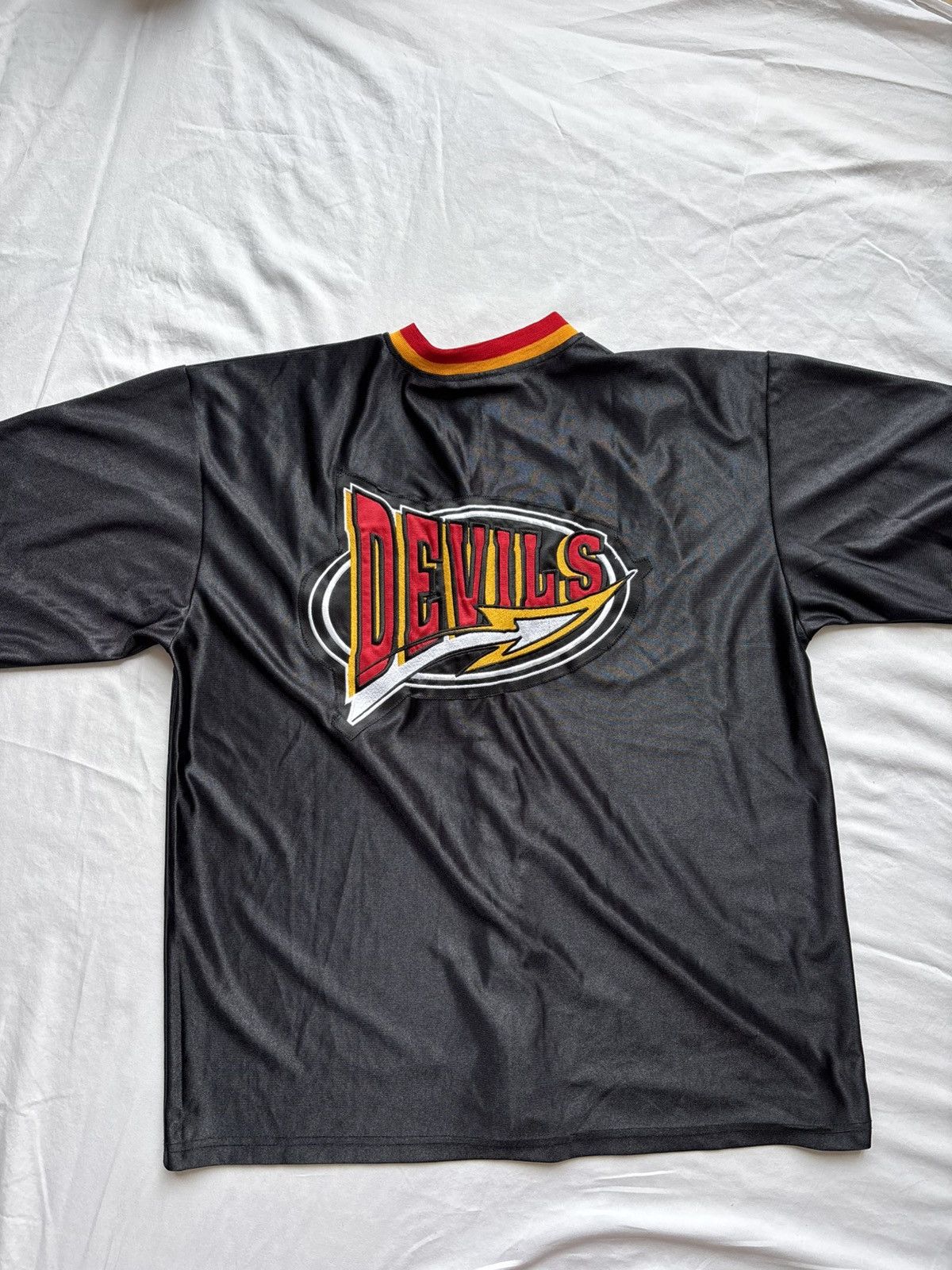 Other Vintage Devils Zip-Front Baseball Jersey – Made in Canada Size US XL / EU 56 / 4 - 4 Thumbnail