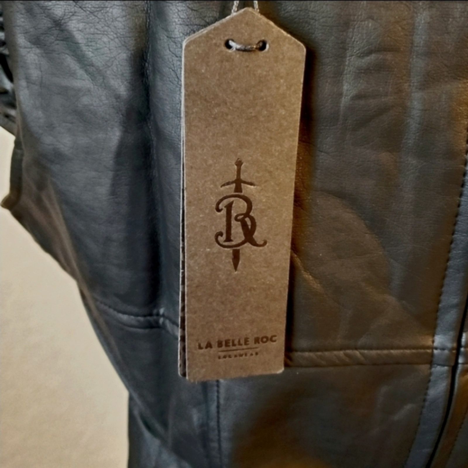 Rocawear LA BELLE ROC • VEGAN LEATHER COCKTAIL DRESS • Large NWT Size L / US 10 / IT 46 - 8 Thumbnail
