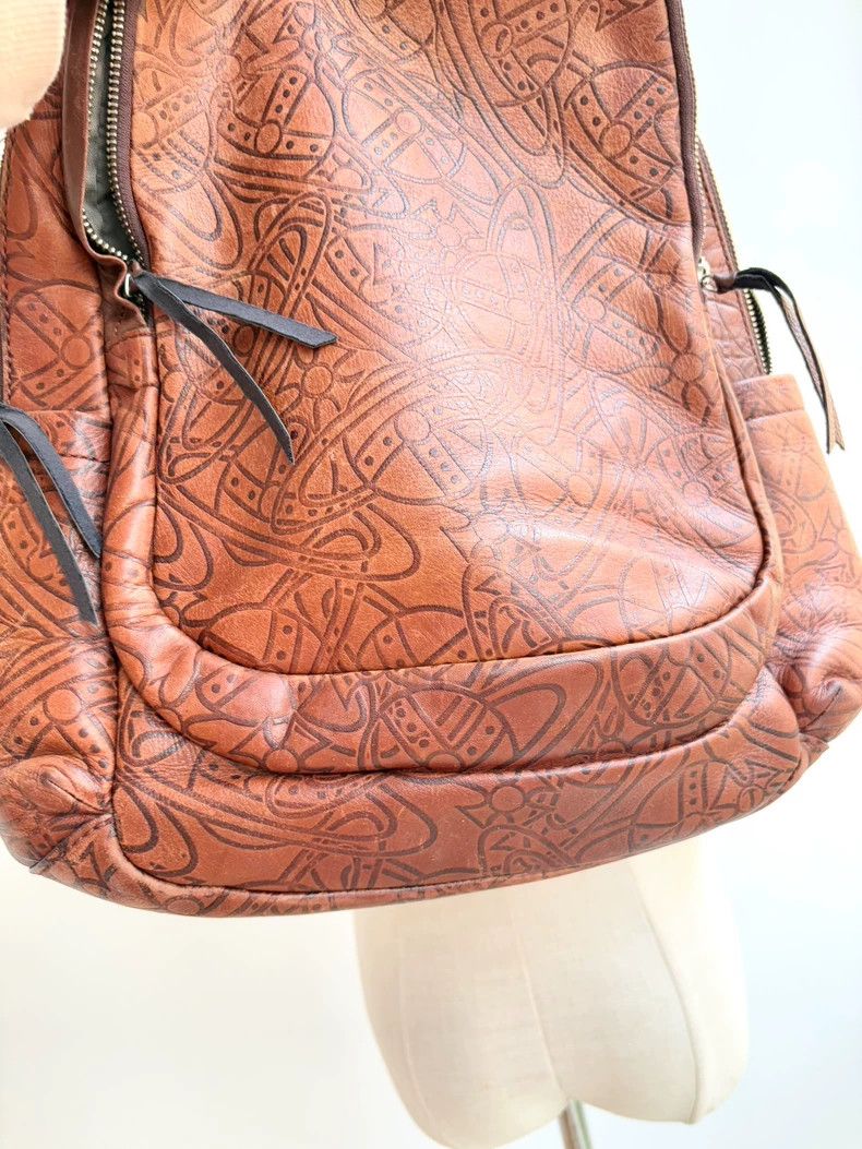 Other Vivienne Westwood size os Brown full stamp Saturn backpack Size ONE SIZE - 4 Thumbnail