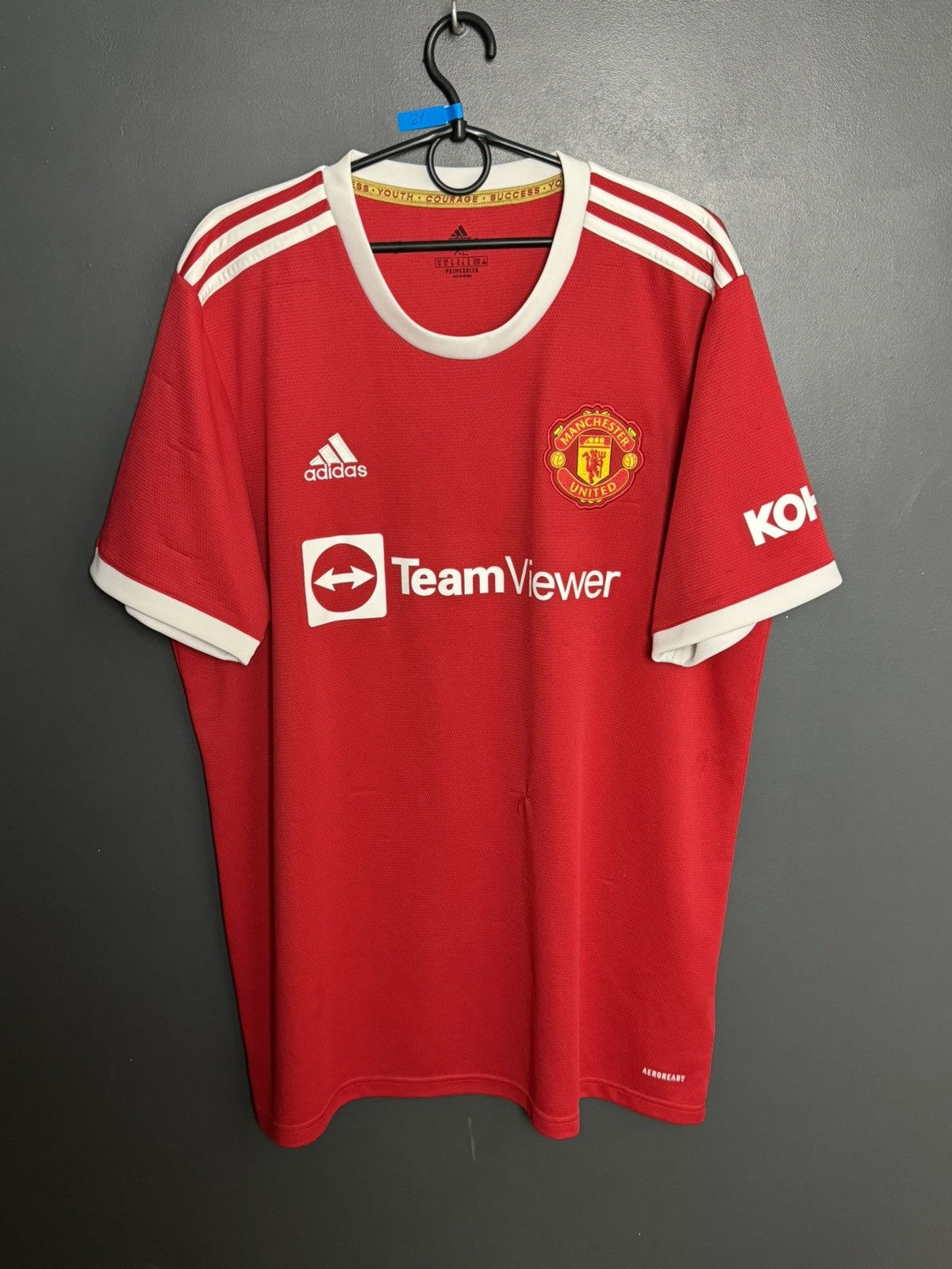Adidas Manchester United 21/22 Home Football Jersey T-Shirt Size US XL / EU 56 / 4 - 1 Thumbnail