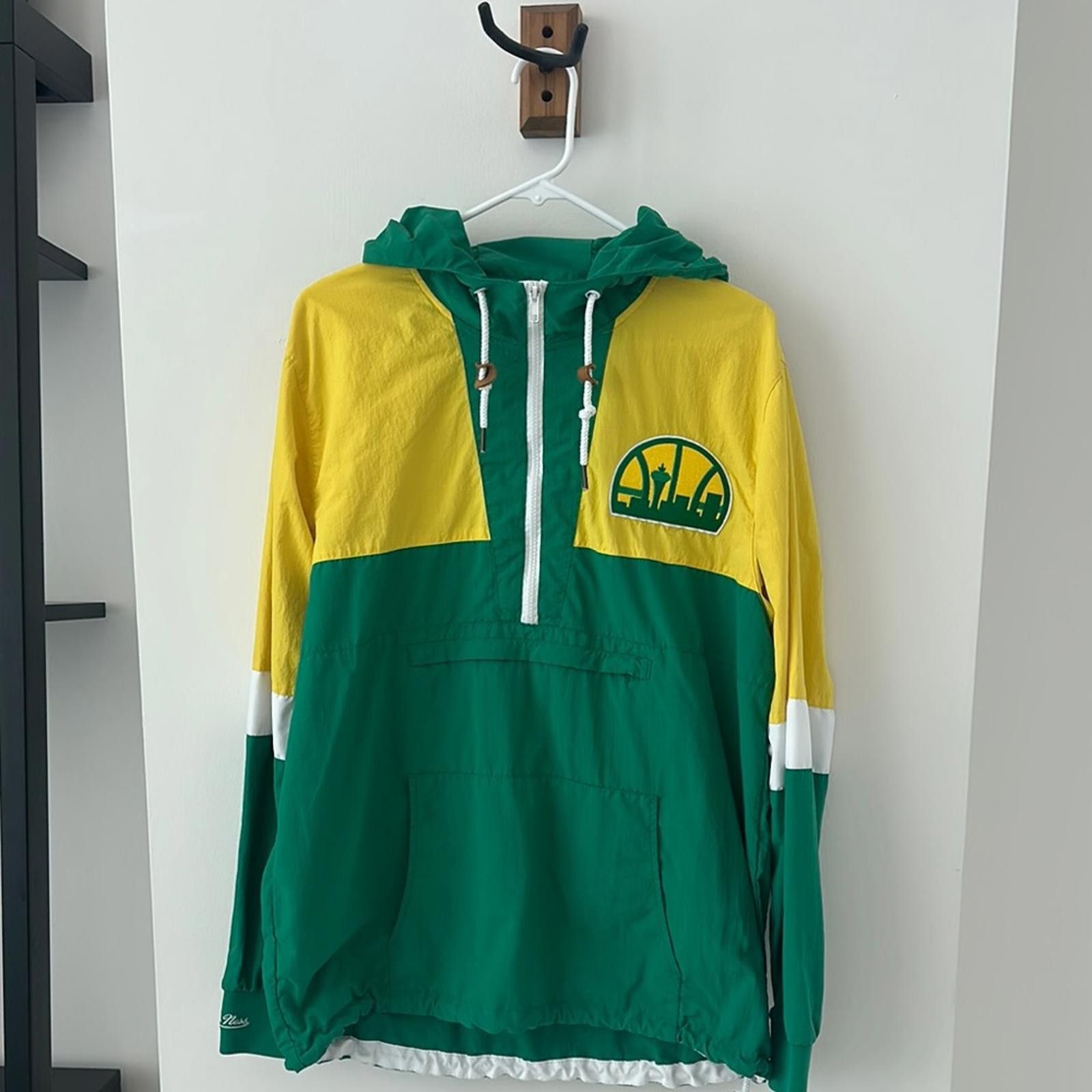 Mitchell & Ness Mitchell & Ness Green and Yellow Jacket Size US M / EU 48-50 / 2 - 1 Thumbnail