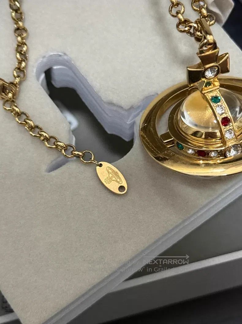 Vivienne Westwood Vivienne Westwood Replica Golden Saturn Orb Pocket Watch N Size ONE SIZE - 5 Thumbnail