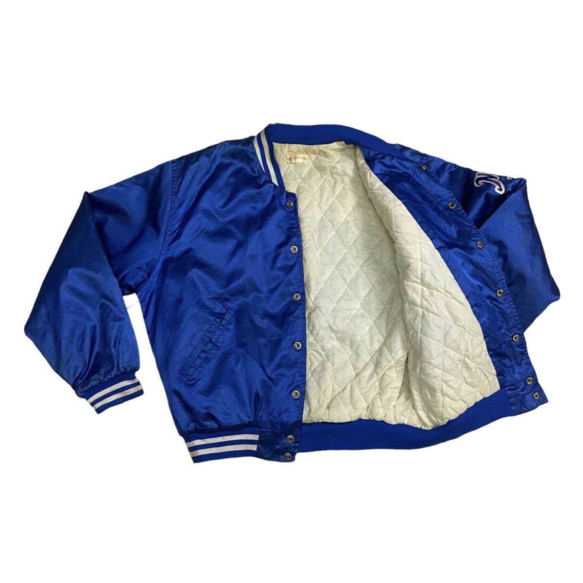 MLB × Vintage Vintage 90s MLB Toyota Hideo Nomo Satin Jacket Size US L / EU 52-54 / 3 - 7 Thumbnail