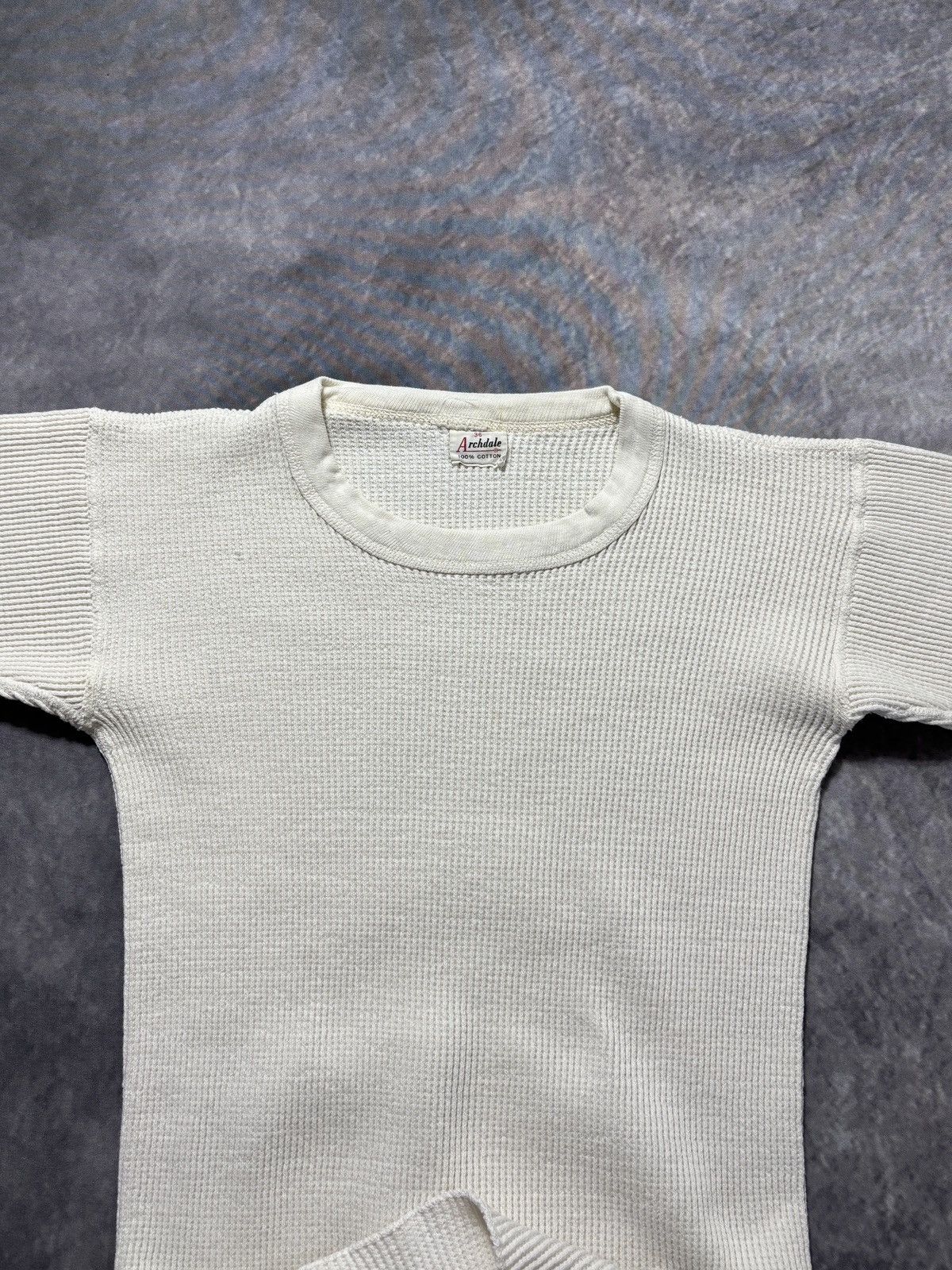 Vintage True Vintage Thermal Shirt 1950s Archdale 60s Waffle Longsle Size US XS / EU 42 / 0 - 6 Thumbnail