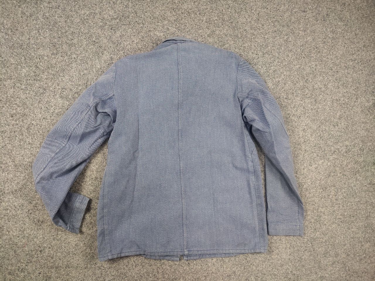 Vintage Vintage 70's German Work Sanfor Hickory Faded Chore Jacket Size US L / EU 52-54 / 3 - 11 Thumbnail