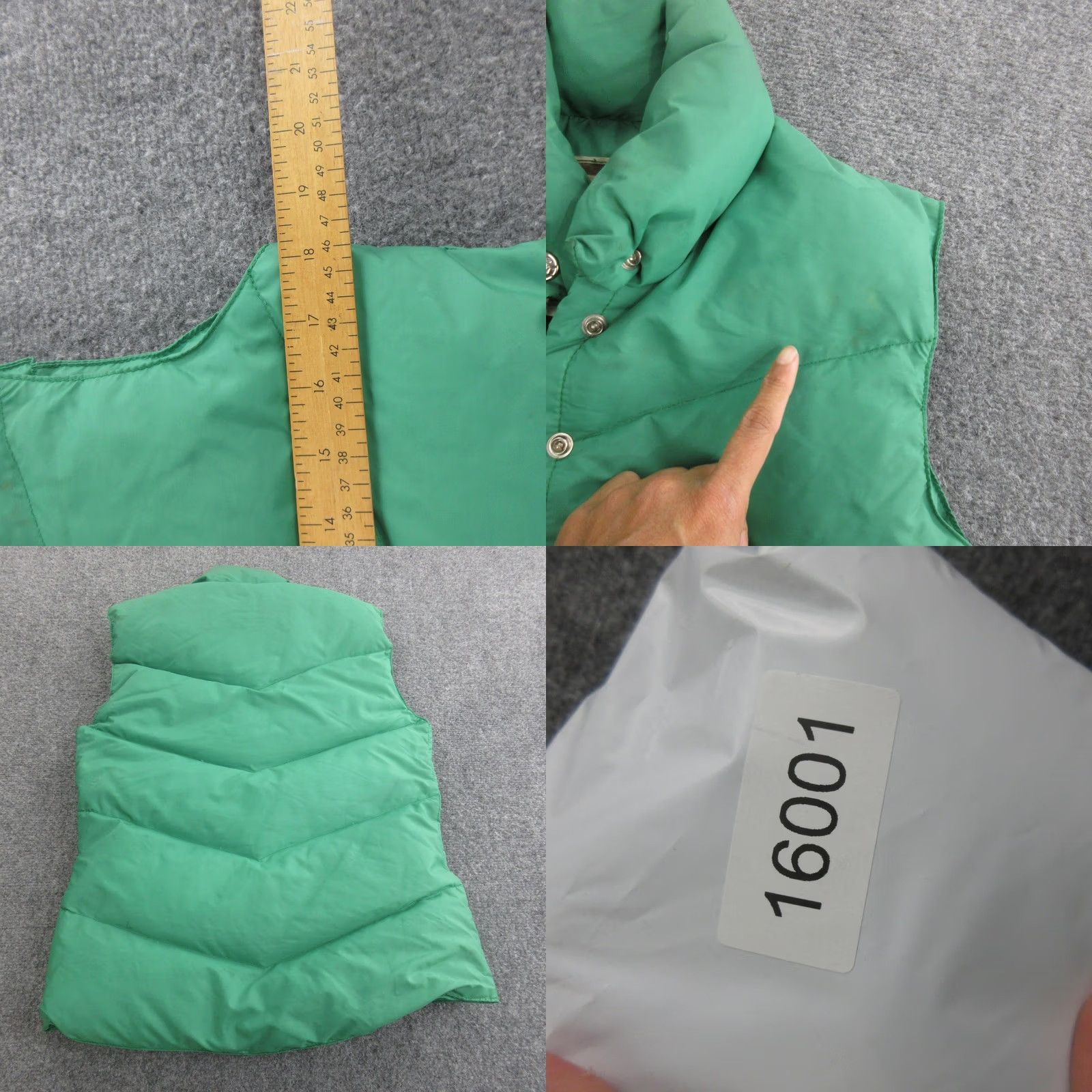 Vintage VINTAGE REI Co-op Puffer Vest Womens Small Green Goose Down Snap High Neck 70s Size S / US 4 / IT 40 - 8 Thumbnail